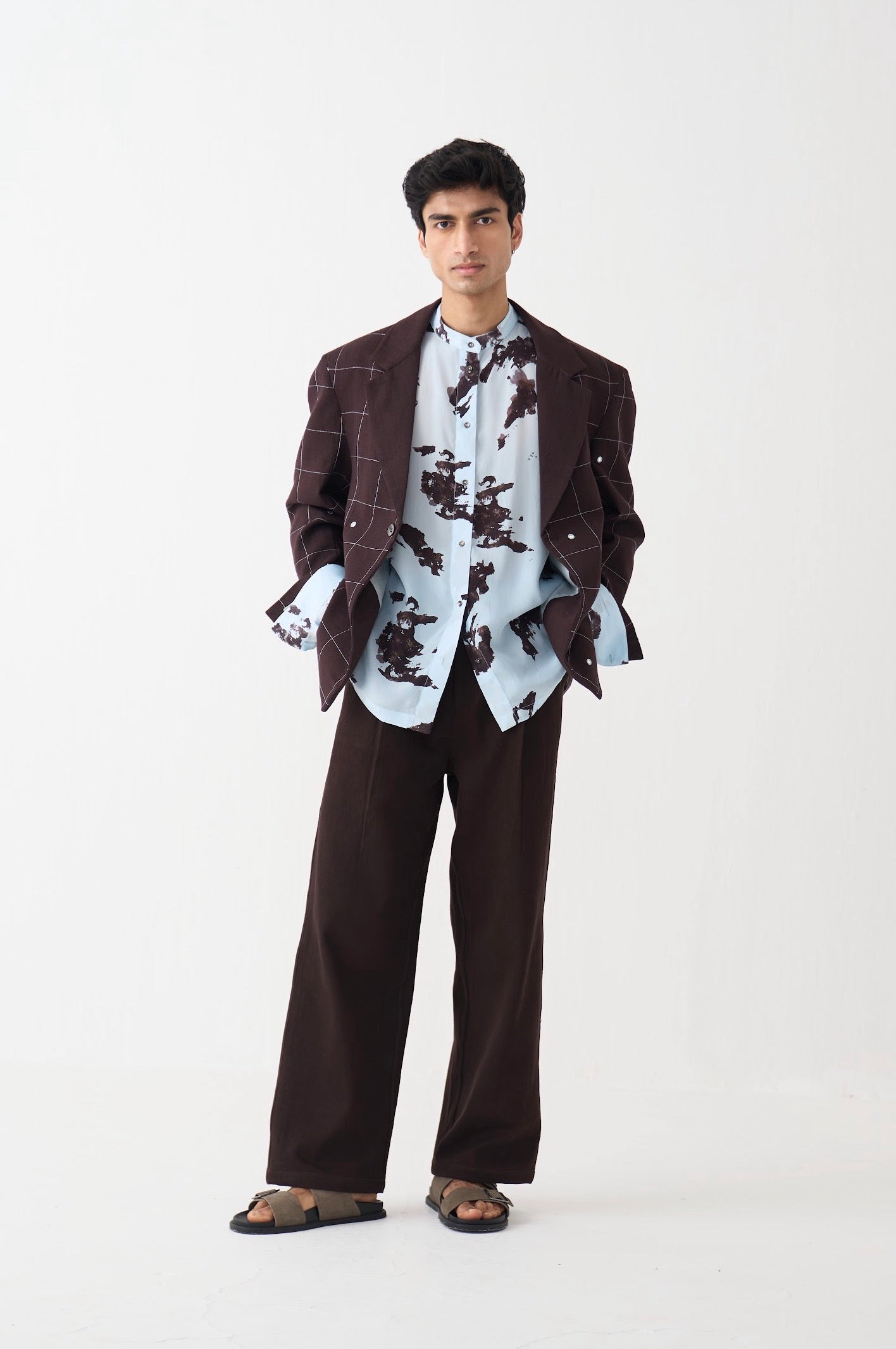 Mirror Emb. Blazer Co-ord (set Of 3)