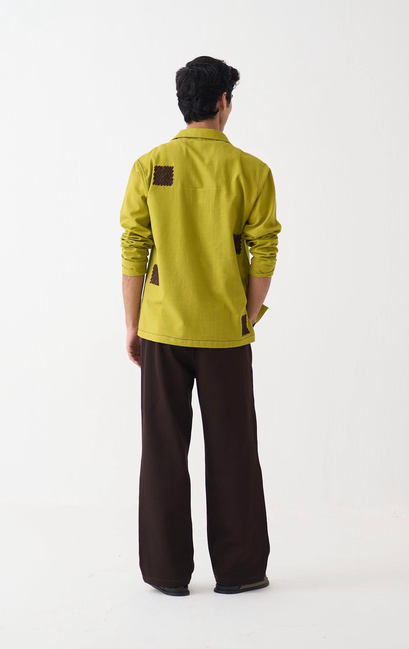 Emb. Patch Pocket Shirt Co-ord