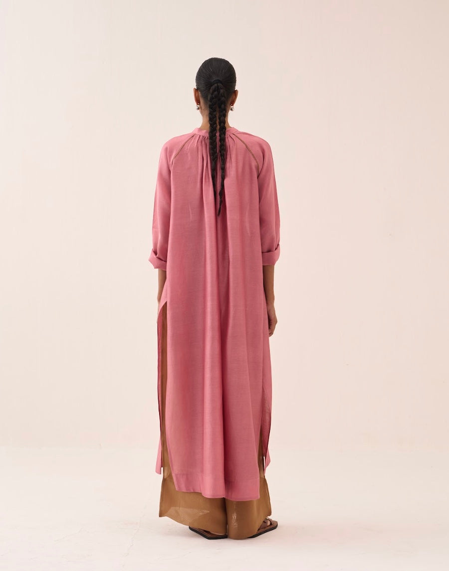 Gather Neck Shirt Co-ord (set Of 2)