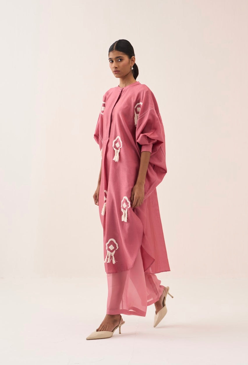 Fringe Bat Sleeve Shirt Co-ord (set Of 2)