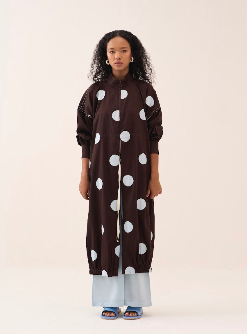 Polka Drawstring Tunic Co-ord (set Of 2)
