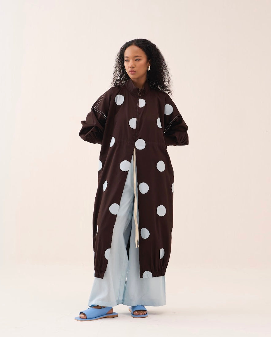 Polka Drawstring Tunic Co-ord (set Of 2)