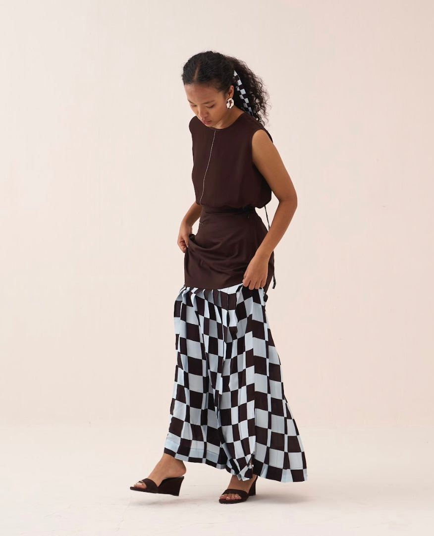 Checkered Skirt Co-ord (set Of 2)