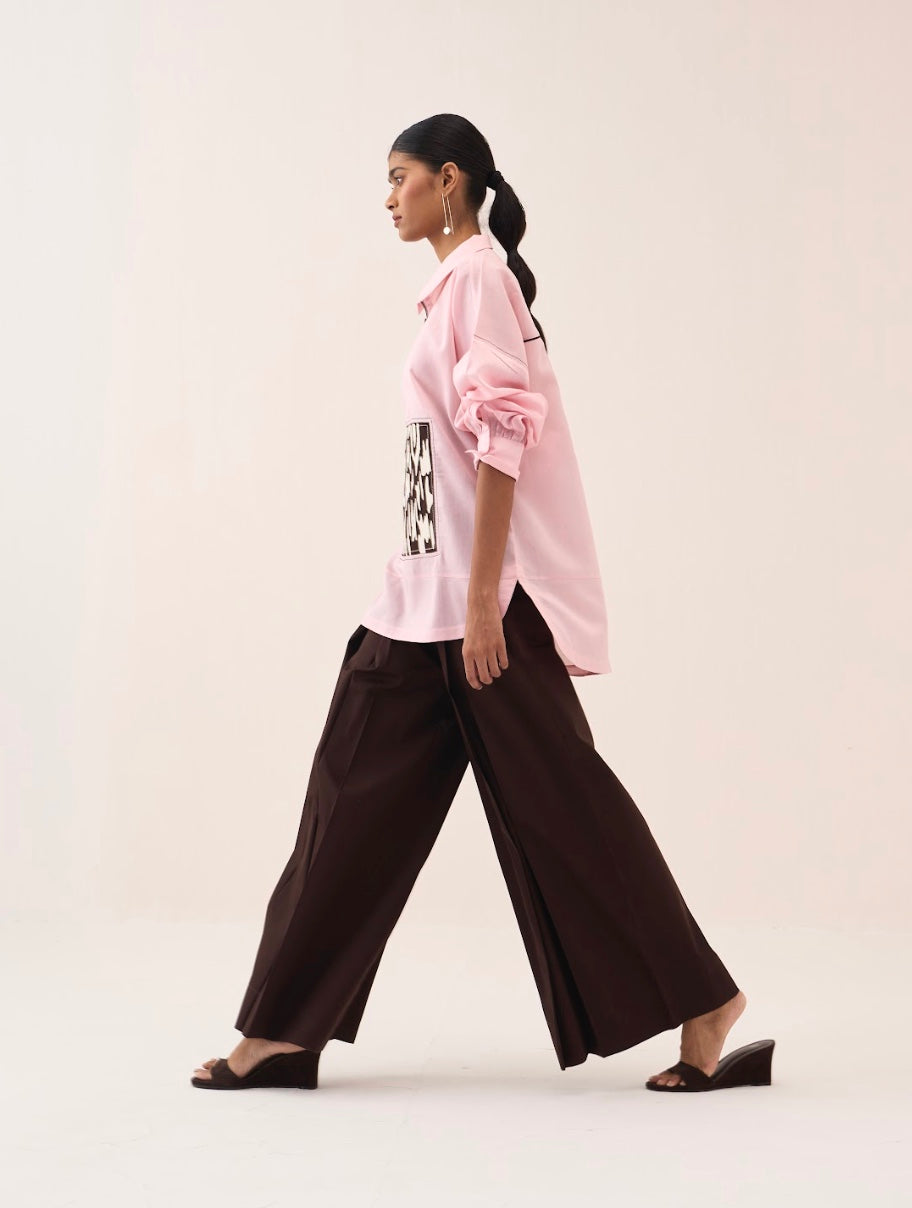 Patch U-hem Top Co-ord (slip Included) (set Of 2)
