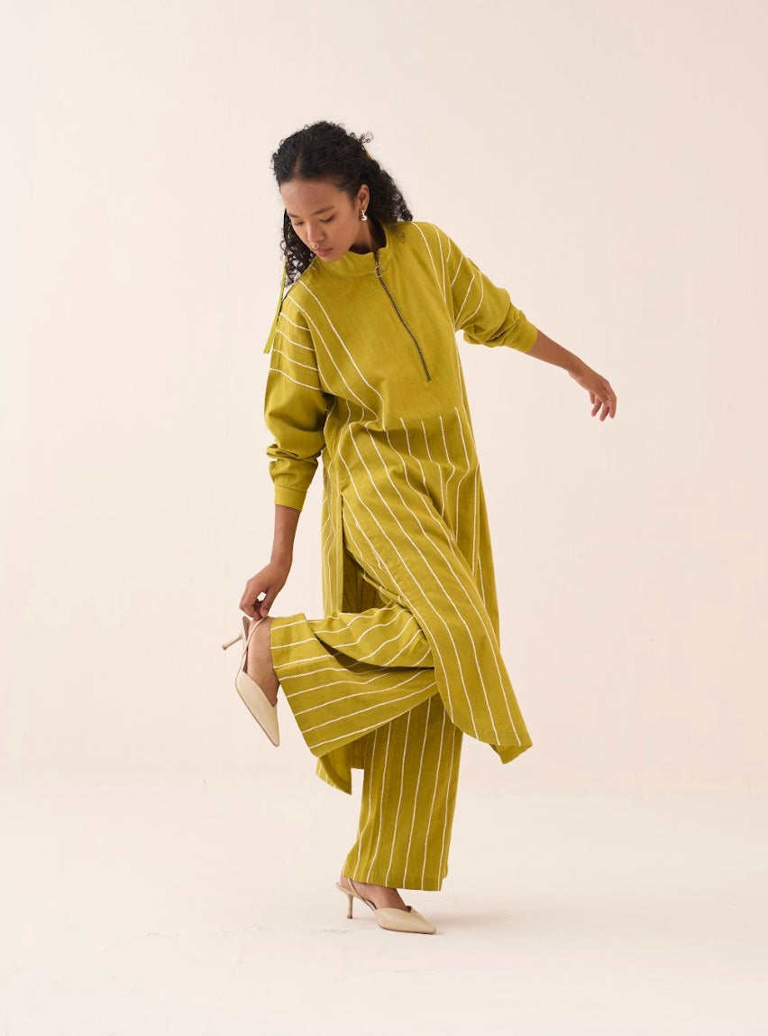 U-yoke Emb. Tunic Co-ord (set Of 2)