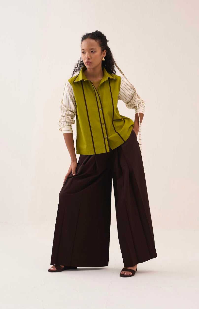 Stripe Sleeve Shirt Co-ord (set Of 2)
