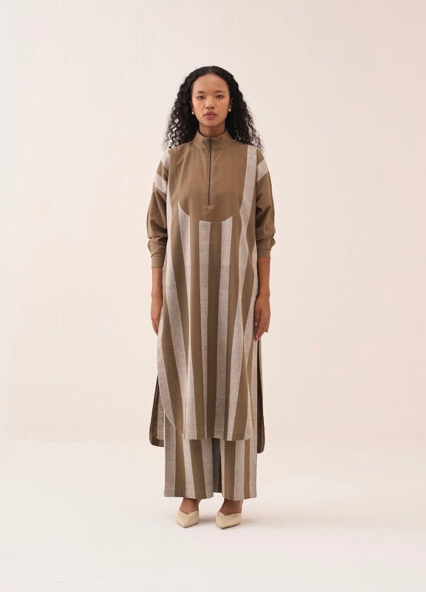 U-yoke Stripe Tunic Co-ord (set 0f 2)