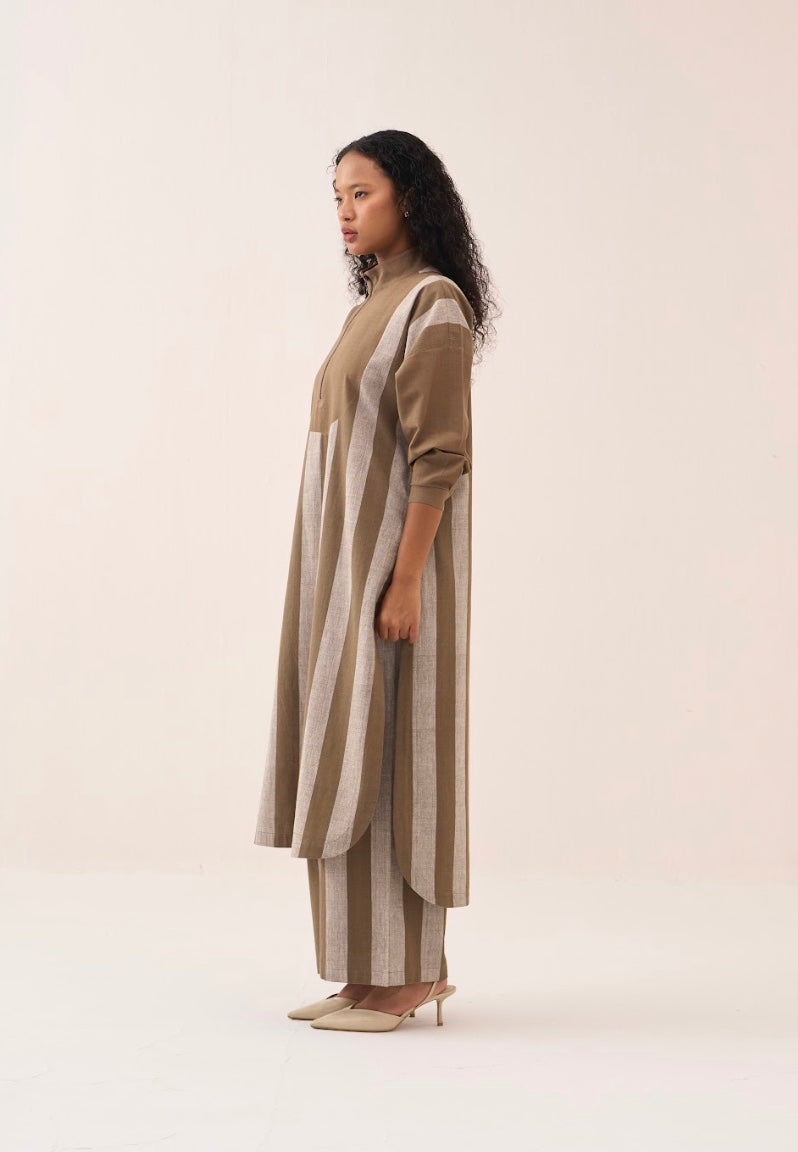 U-yoke Stripe Tunic Co-ord (set 0f 2)