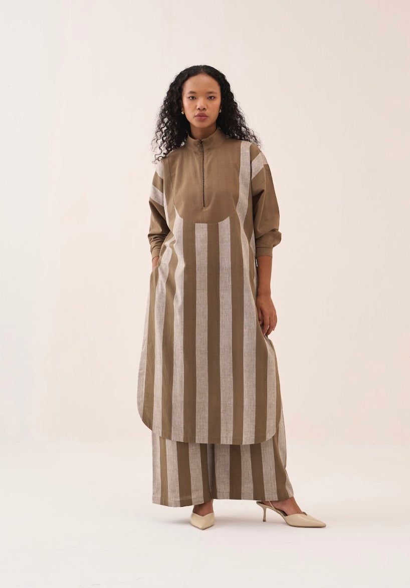 U-yoke Stripe Tunic Co-ord (set 0f 2)