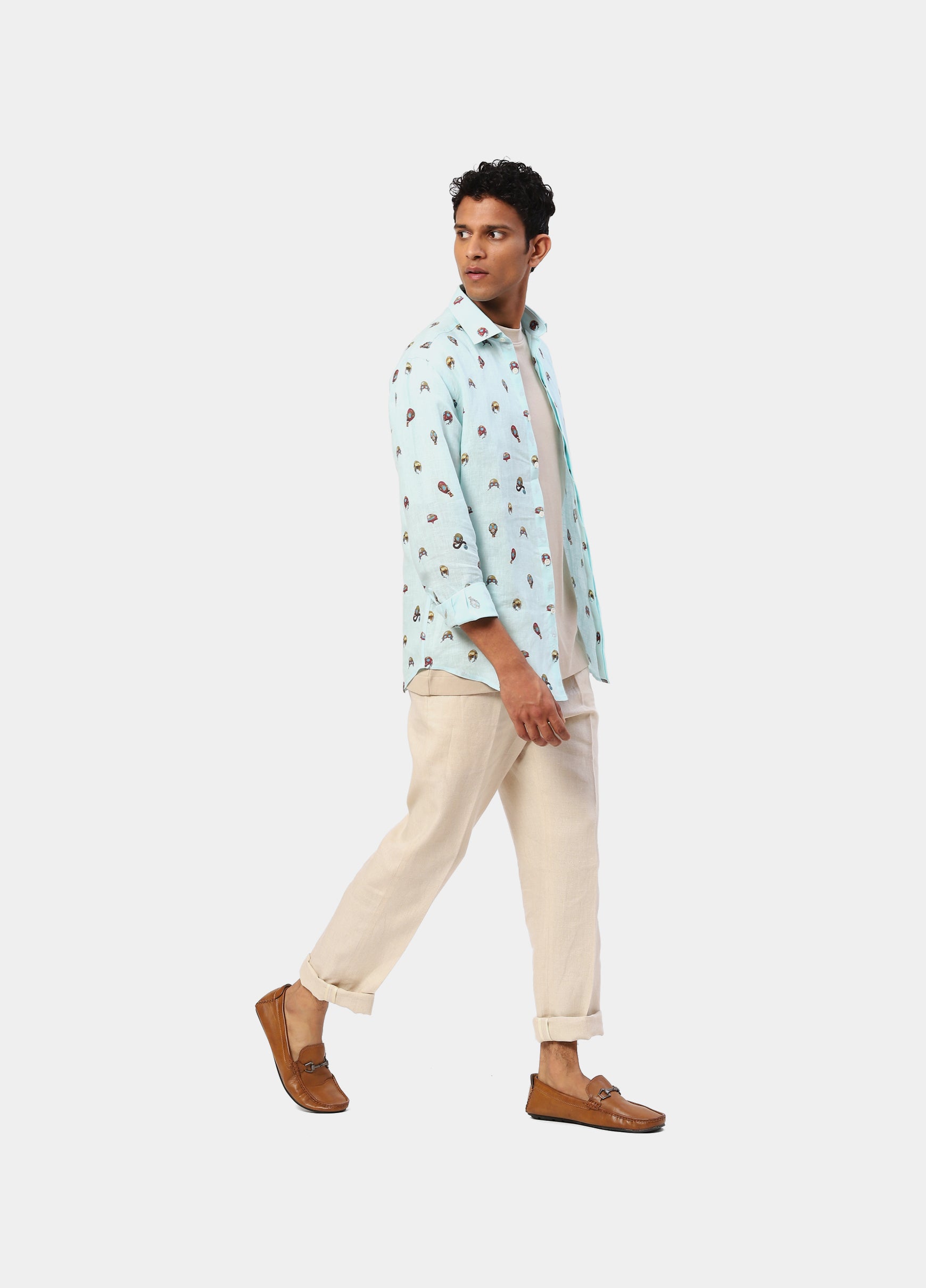 The Beige Linen Saturday Shirt