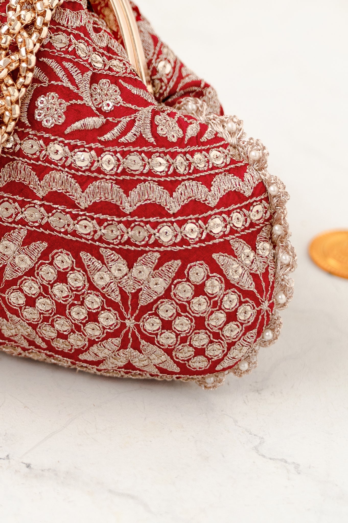 Mirai Vintage Purse Red