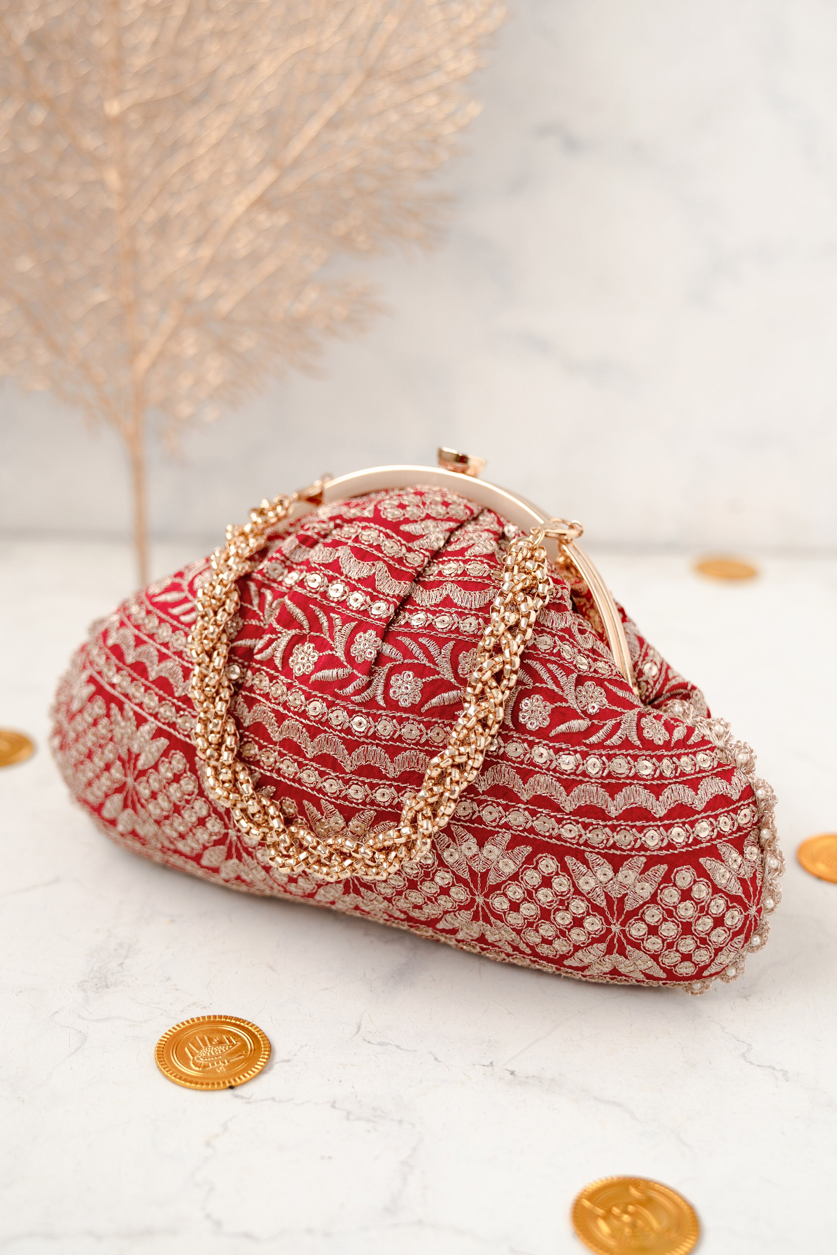 Mirai Vintage Purse Red