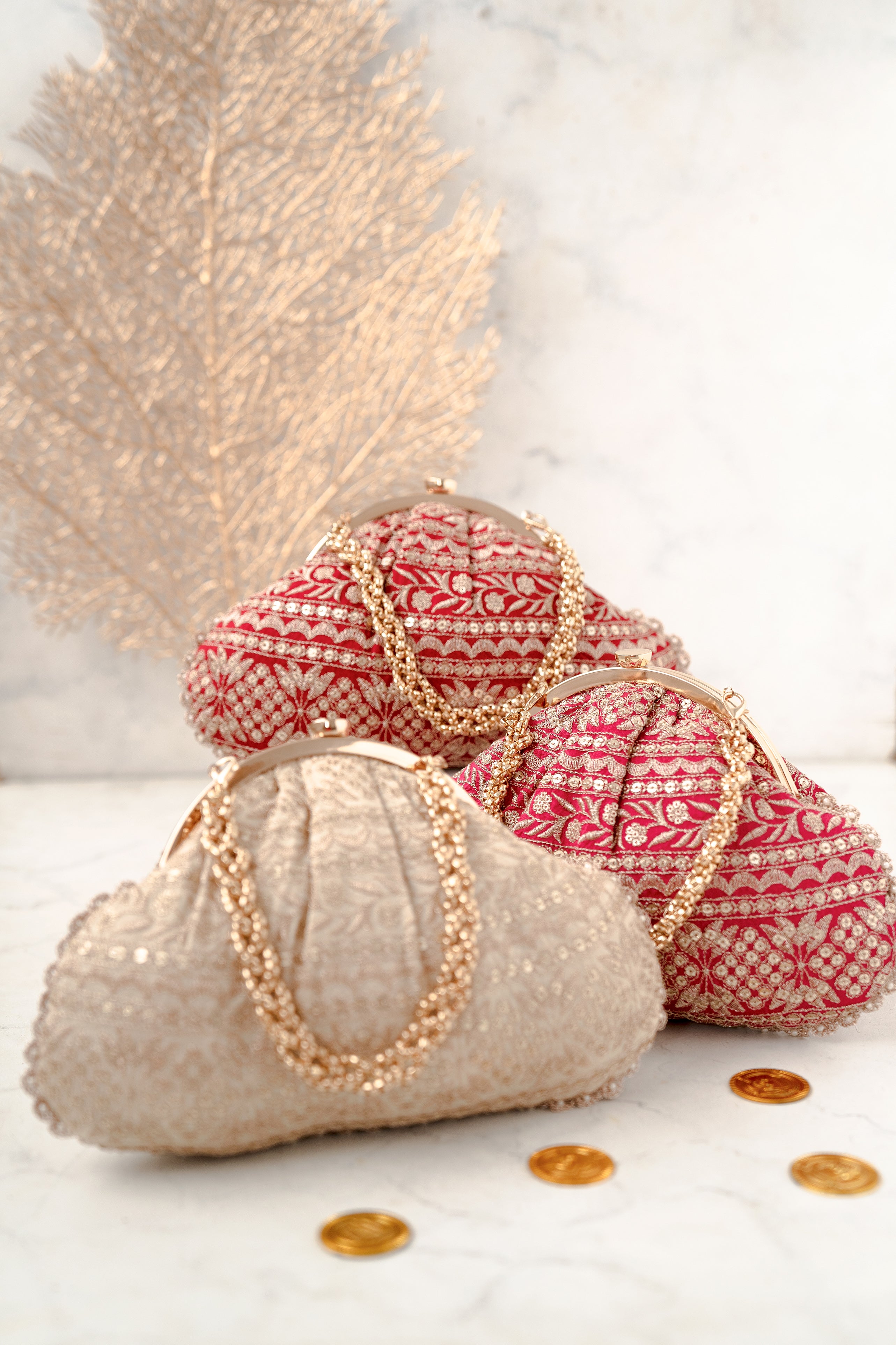 Mirai Vintage Purse Red