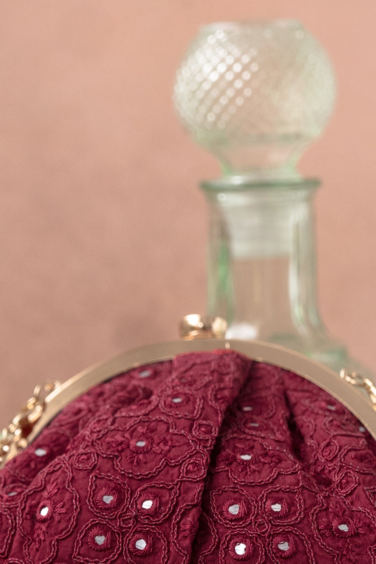Monroe Vintage Purse Maroon