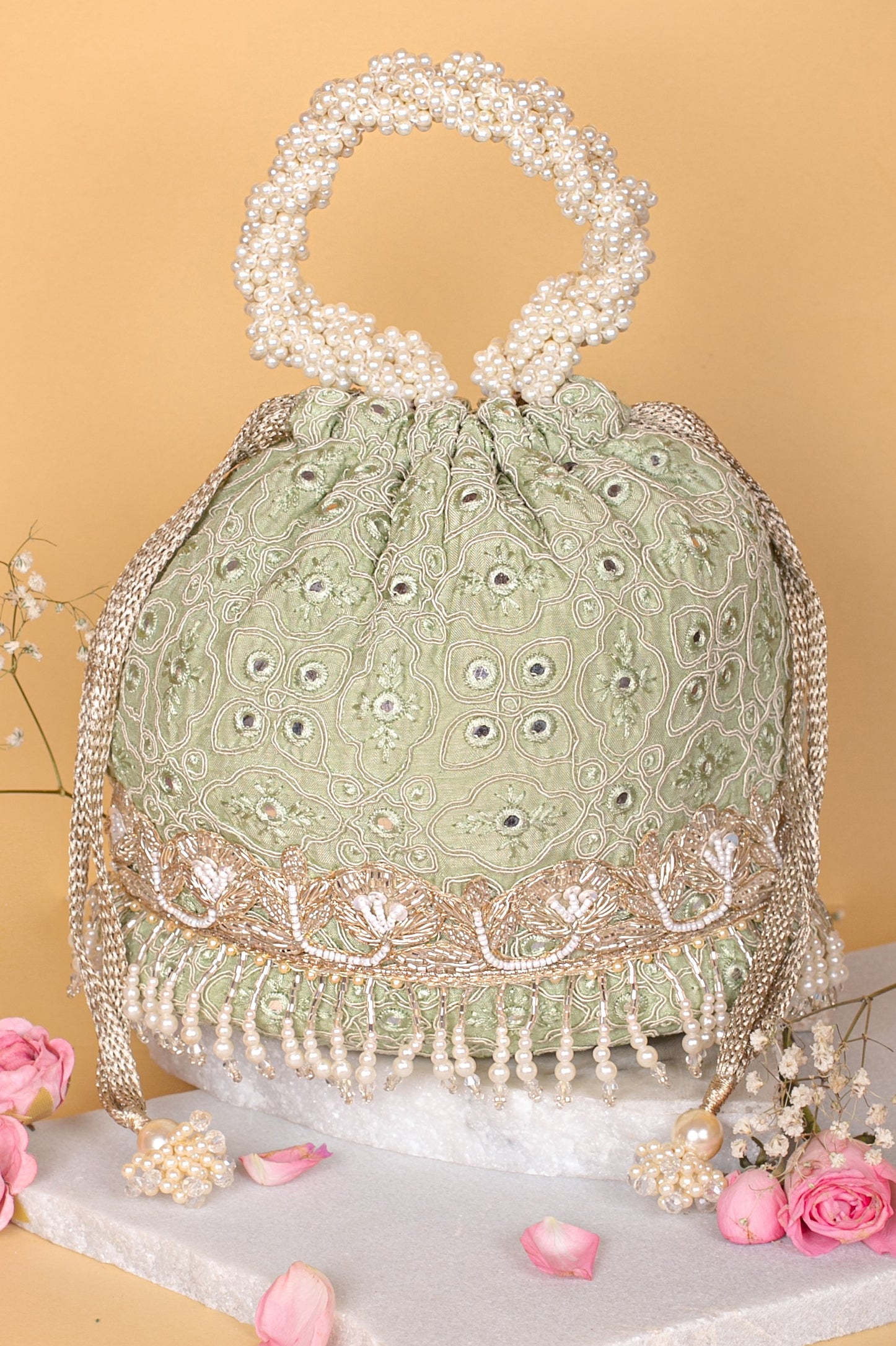 Monroe Bucket Bag Pastel Green