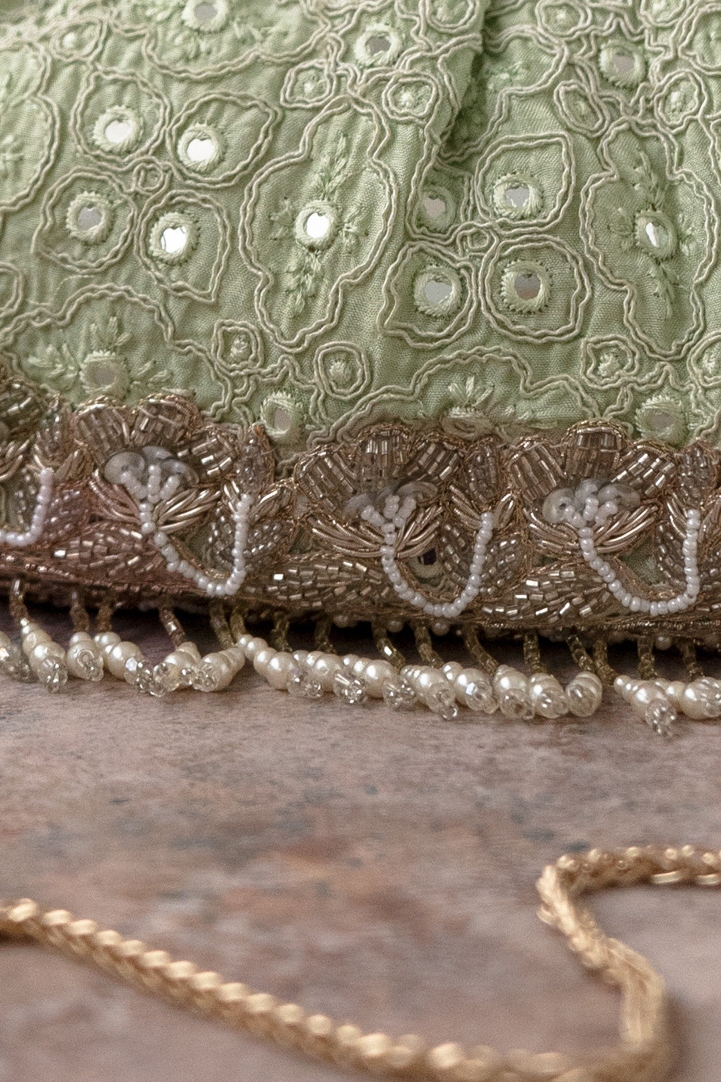 Monroe Vintage Purse Pastel Green