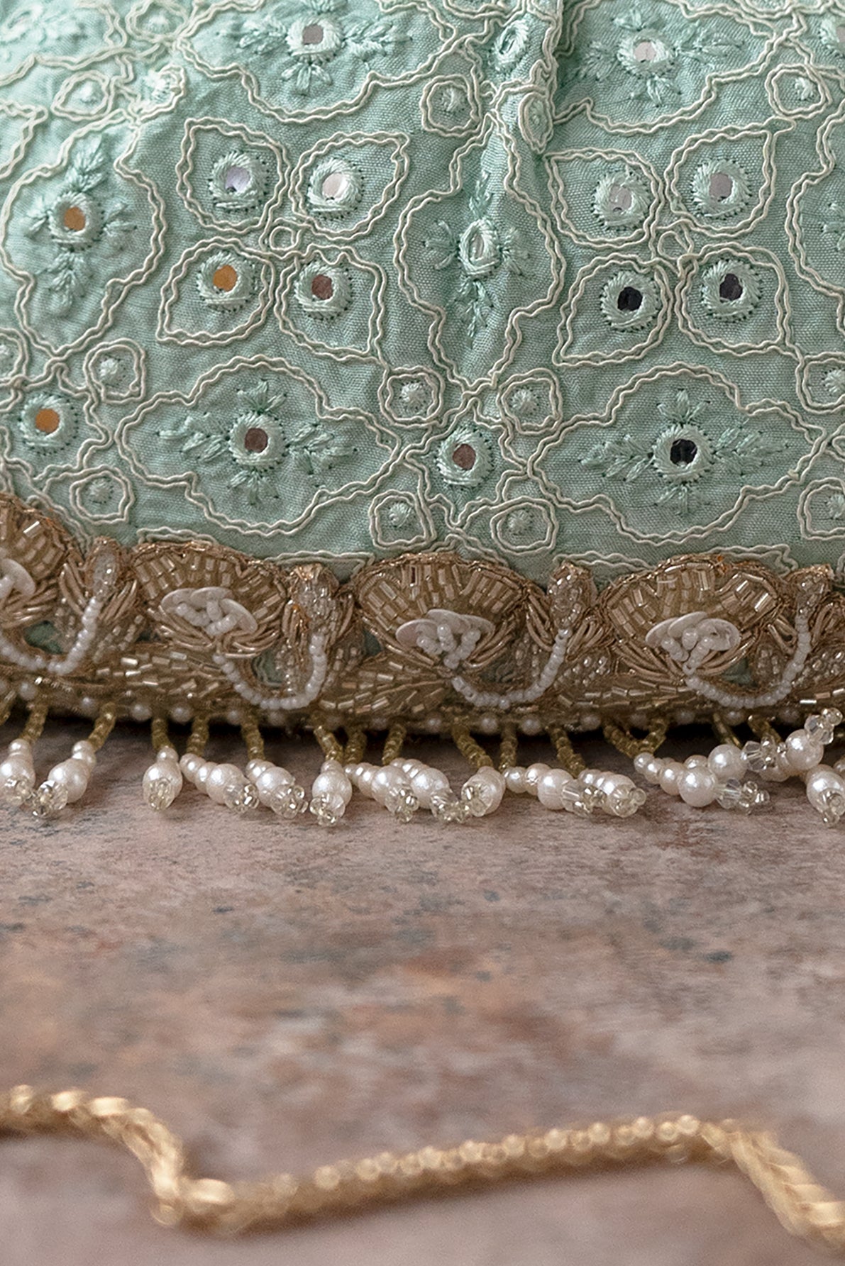 Monroe Vintage Purse Aqua