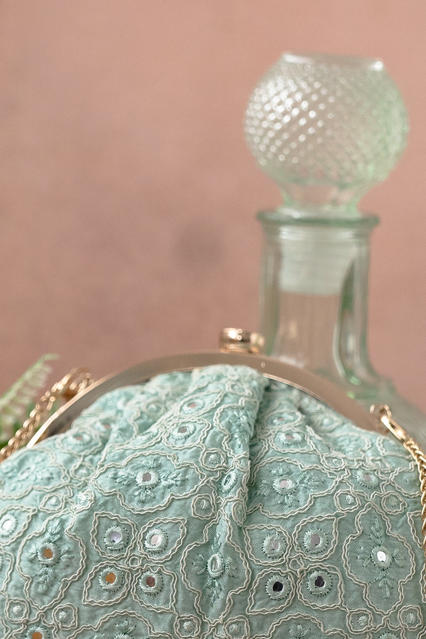 Monroe Vintage Purse Aqua