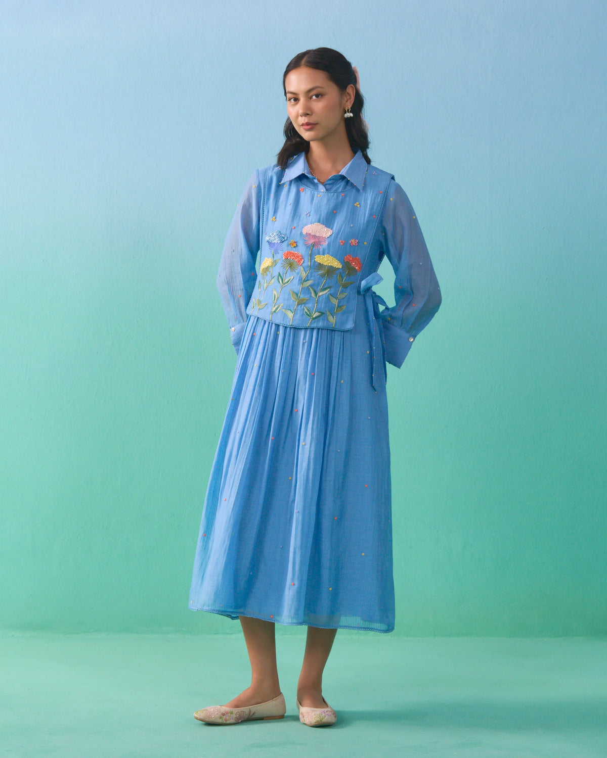 Fluer Bib Dress