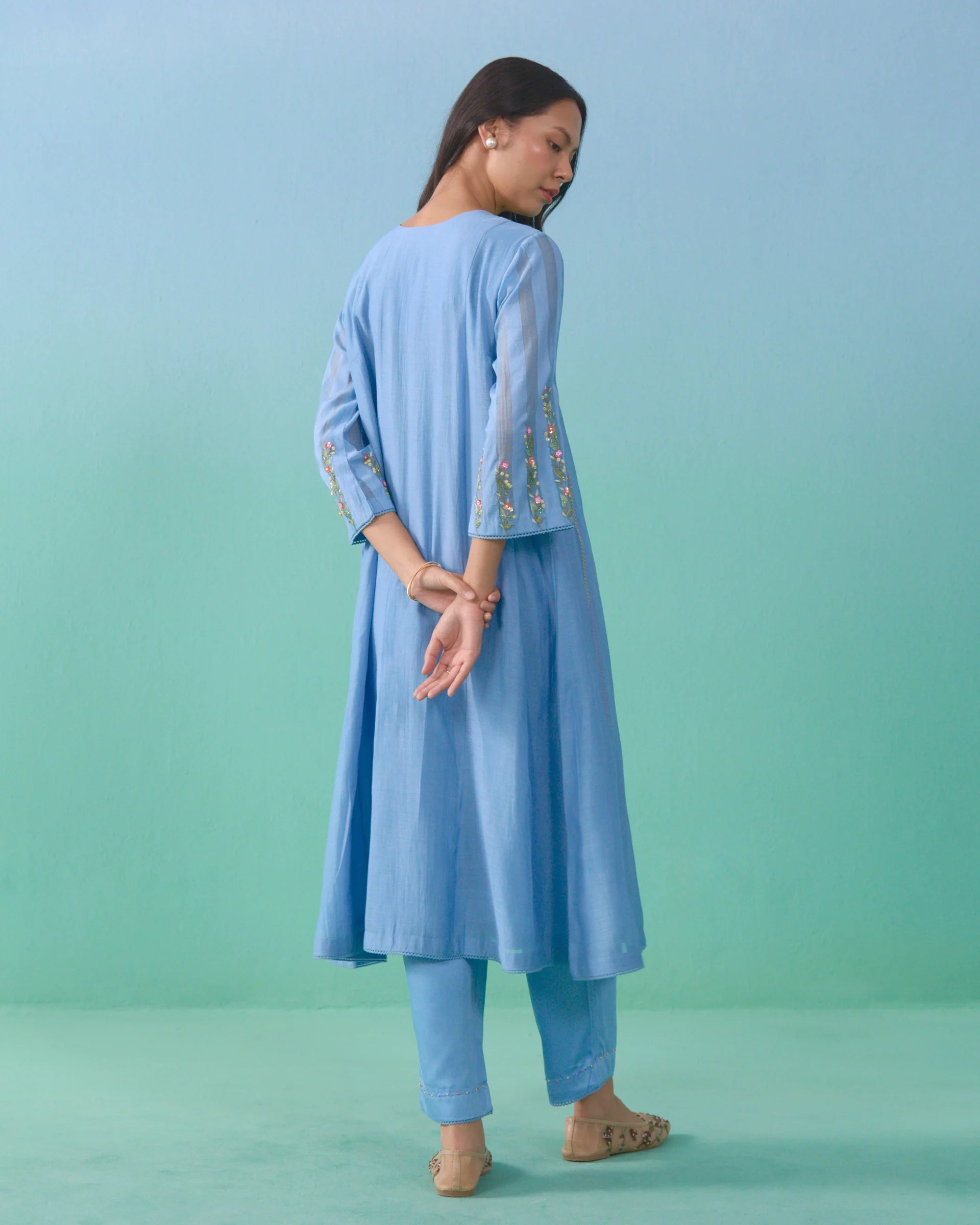 Roza Kurta Set - Blue
