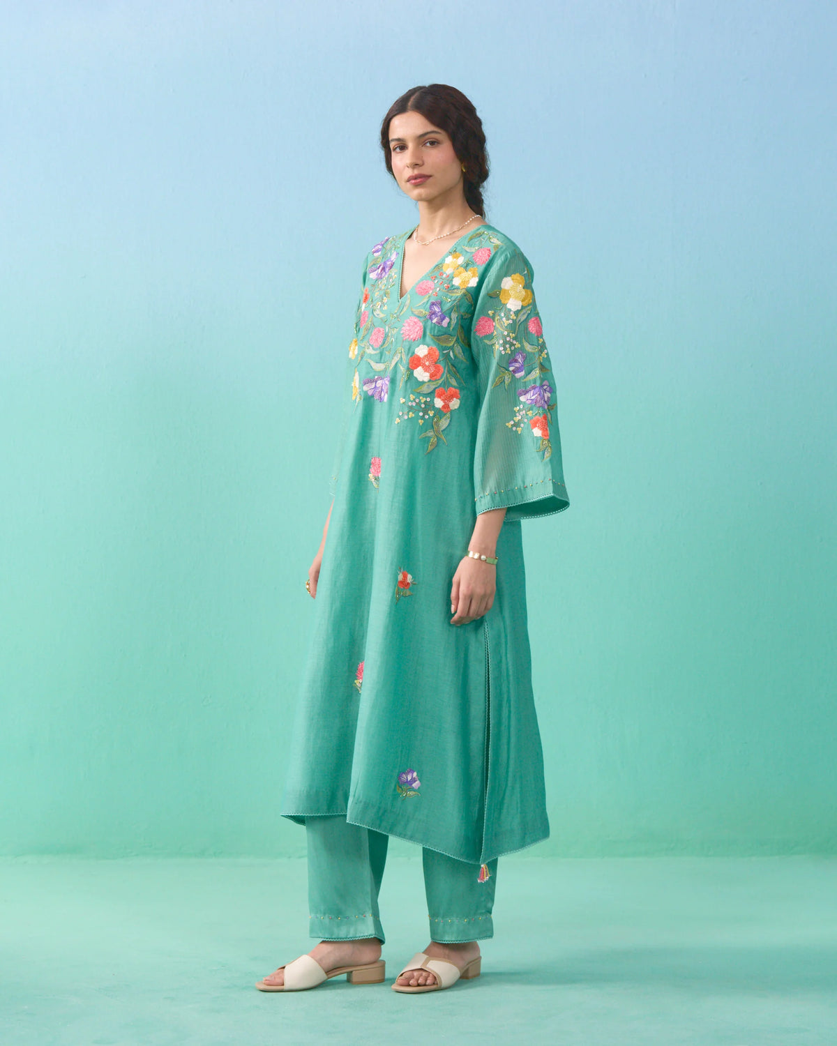 Parisa Kurta Set - Green