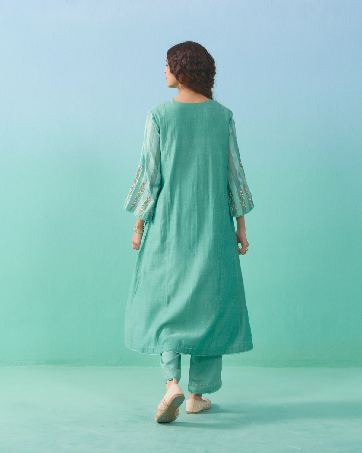 Roza Kurta Set - Green