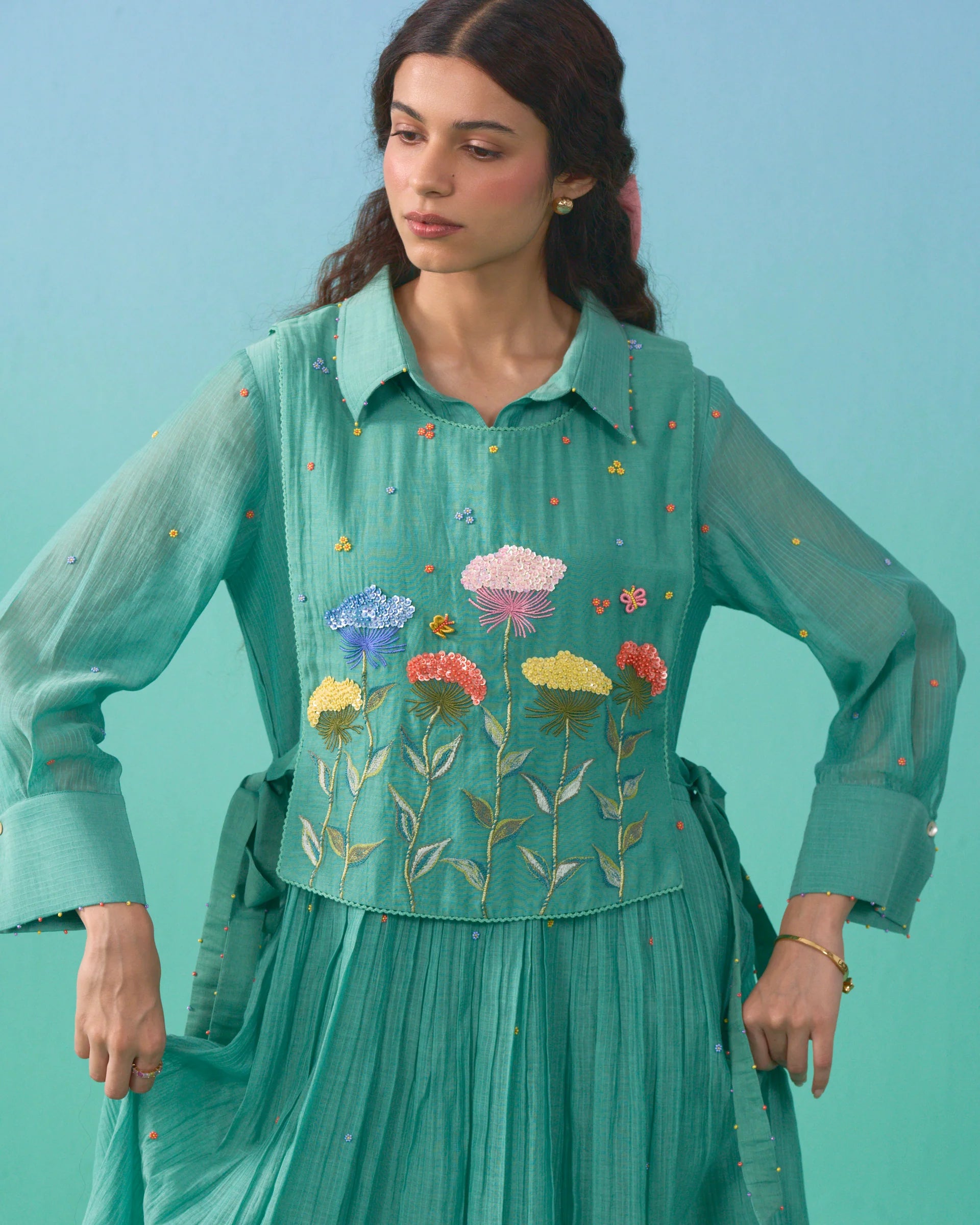 Fluer Bib Dress
