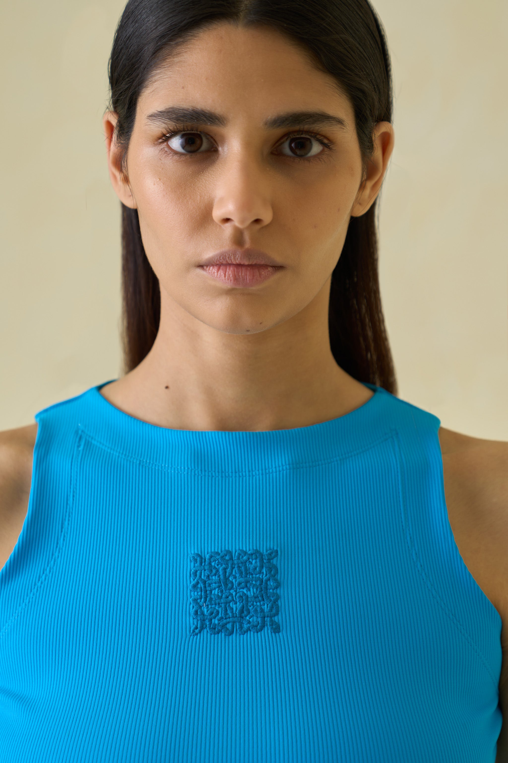 Kolam Cropped Tank Top