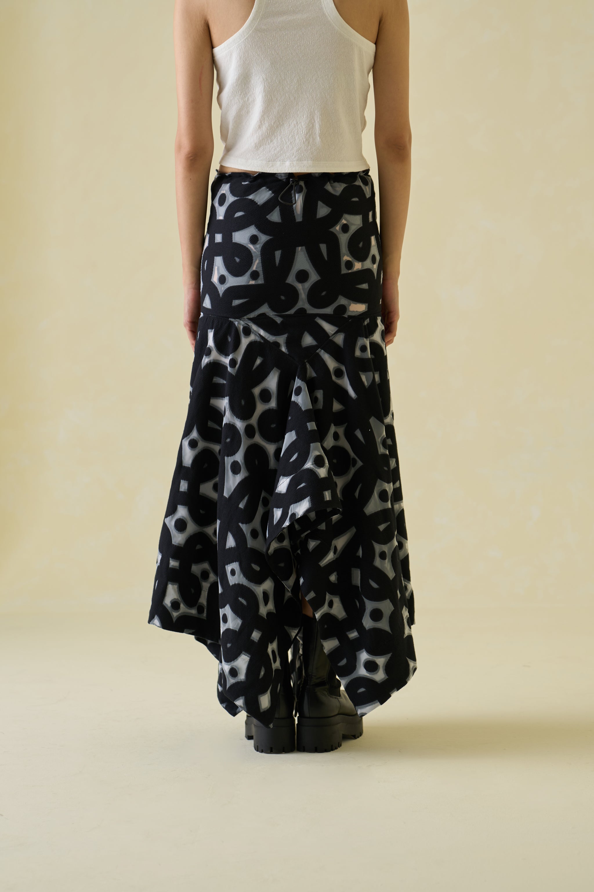 Kolam Jaquard Technical Skirt