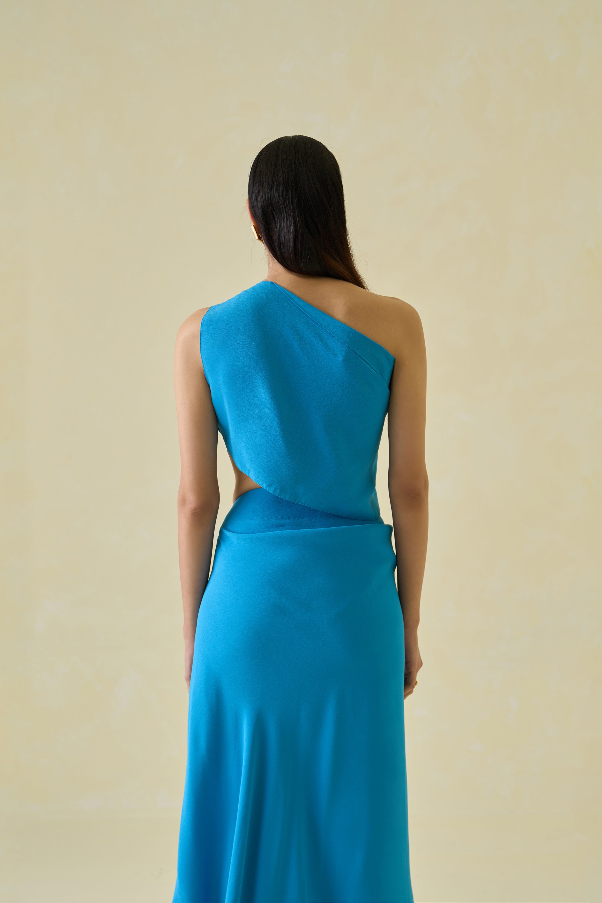 One-Shoulder Sari Top