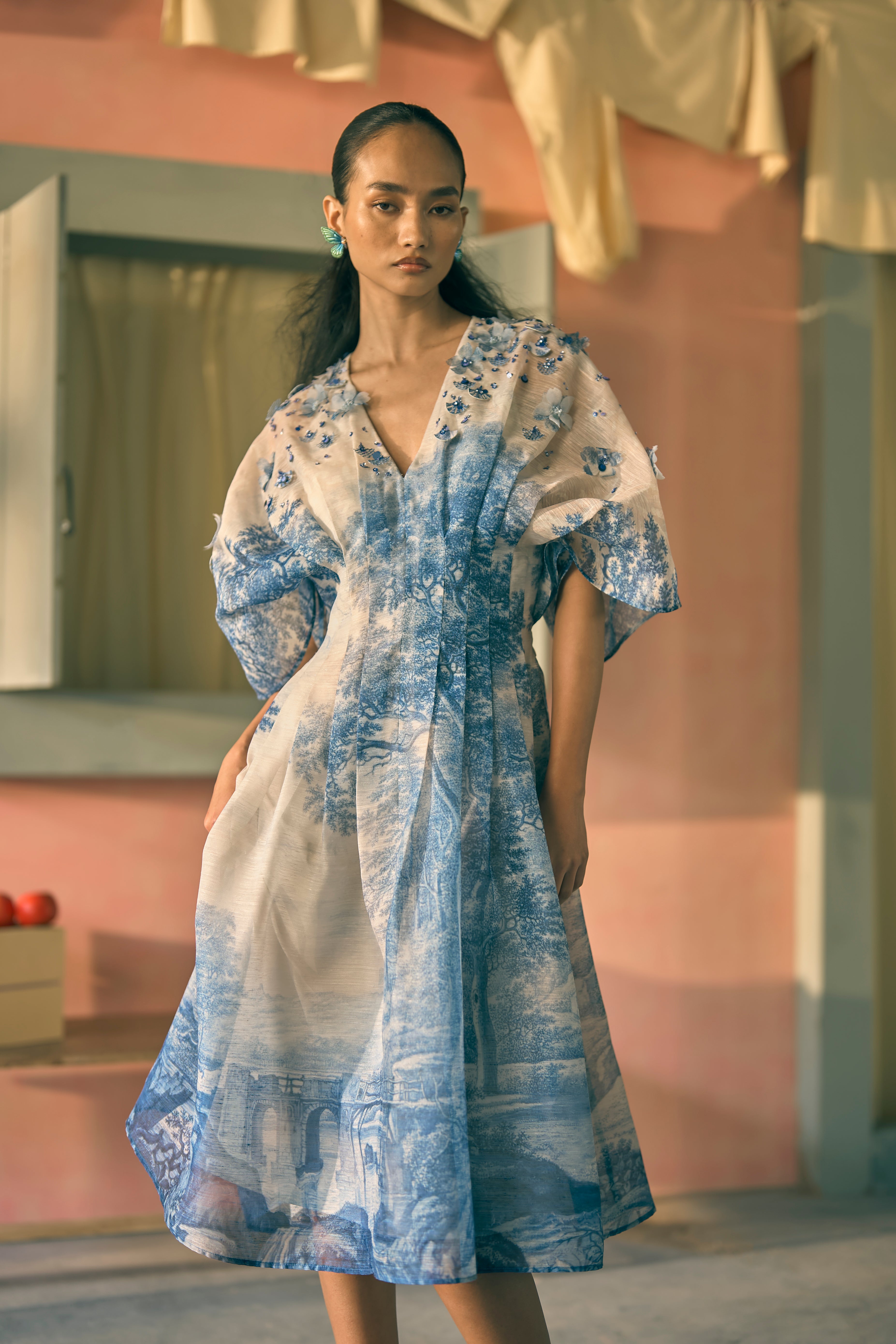 Porto Tintic Toile Dress