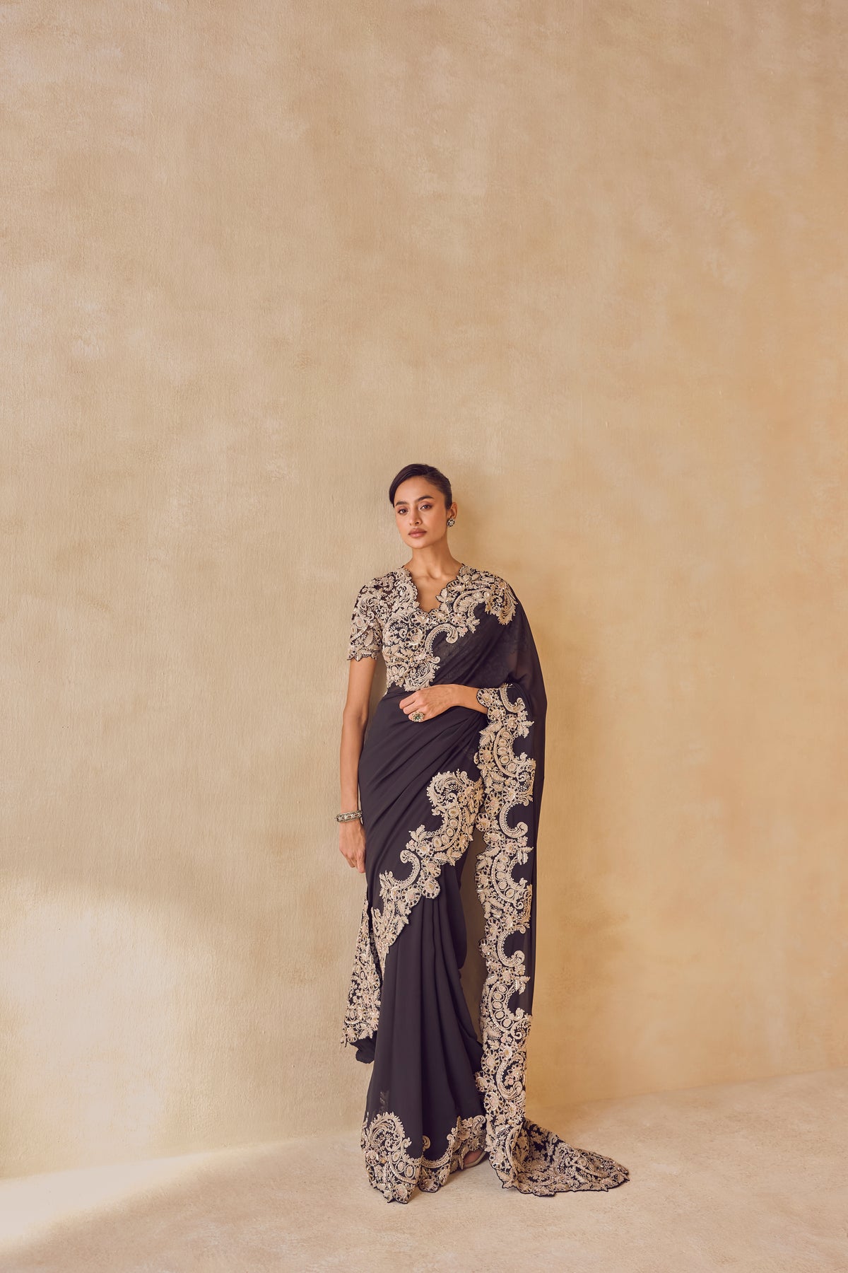 Noctis Ebon Saree Set