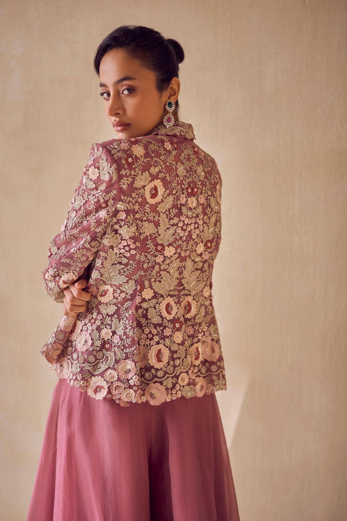 Mulberry Bloom Jacket Set