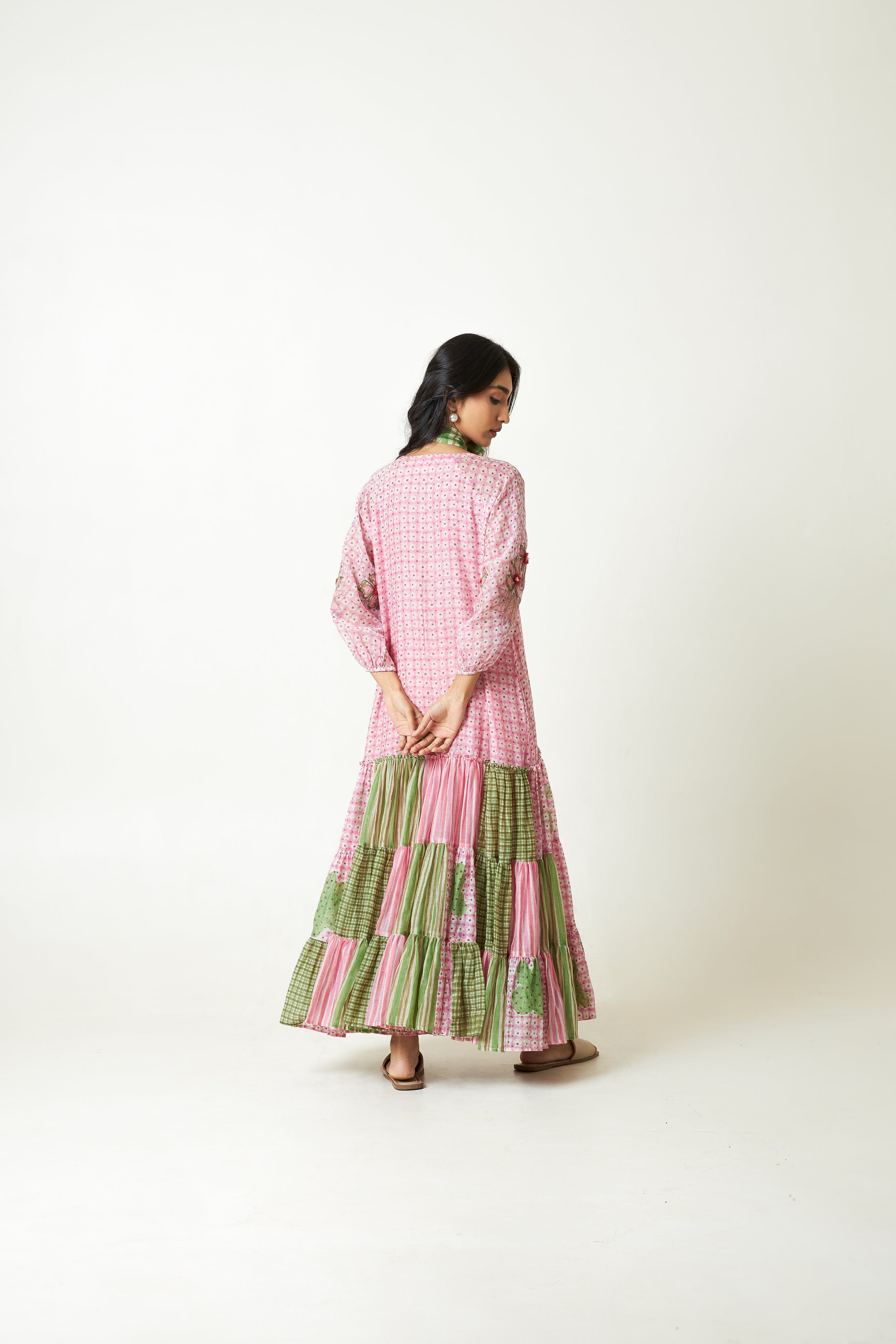 Daylily Block Printed Dress