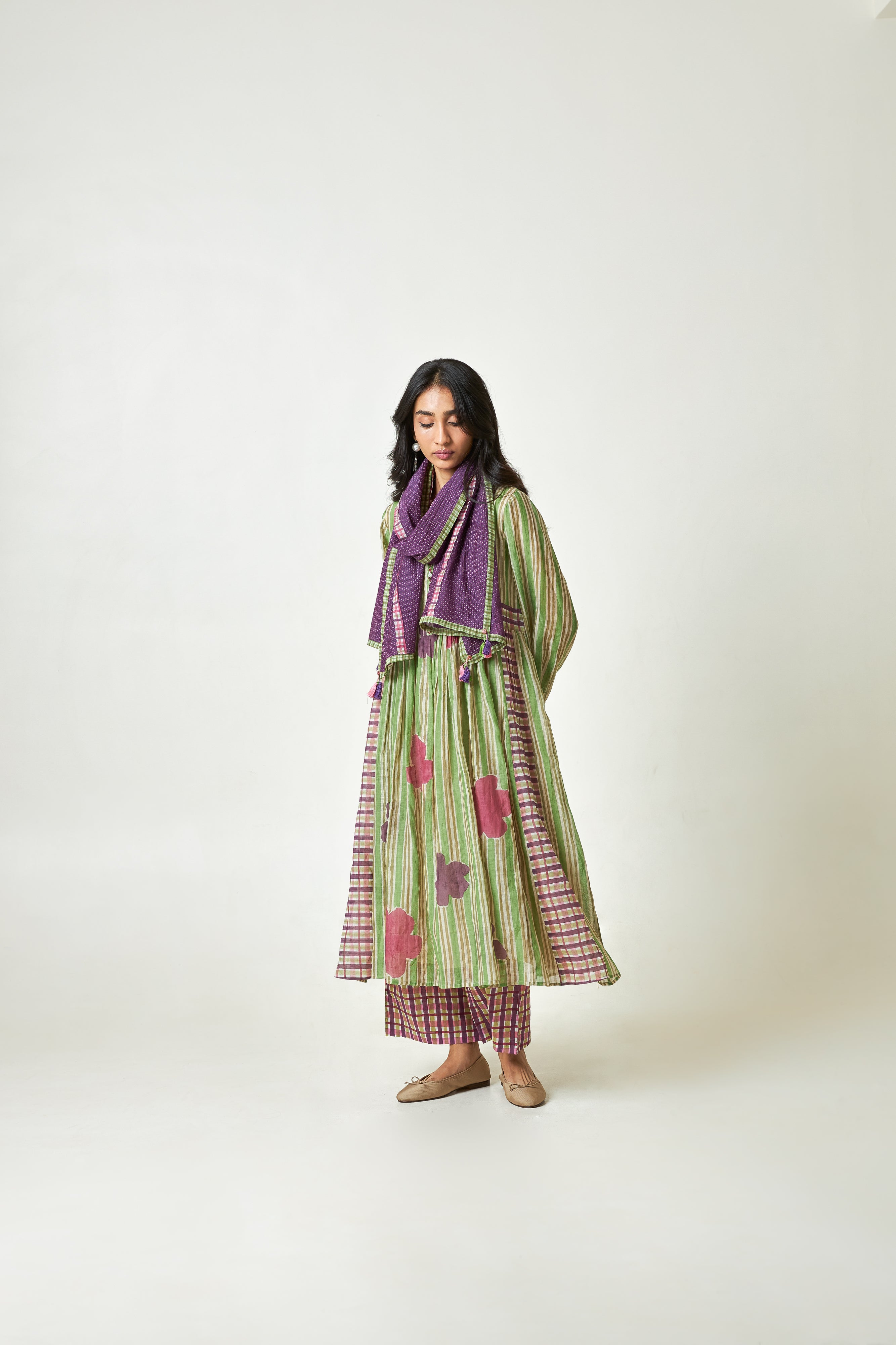 Palmshade Block Printed Kurta Set- Set Of 3