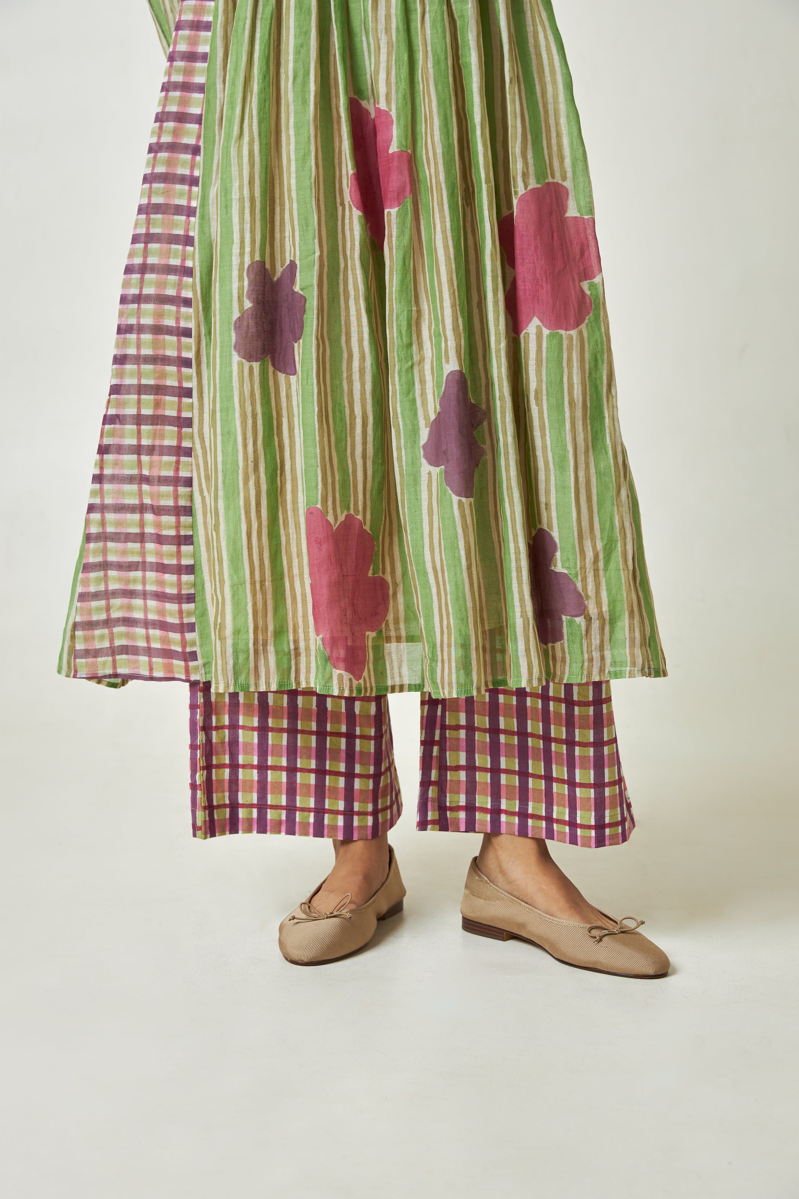 Palmshade Block Printed Kurta Set- Set Of 3