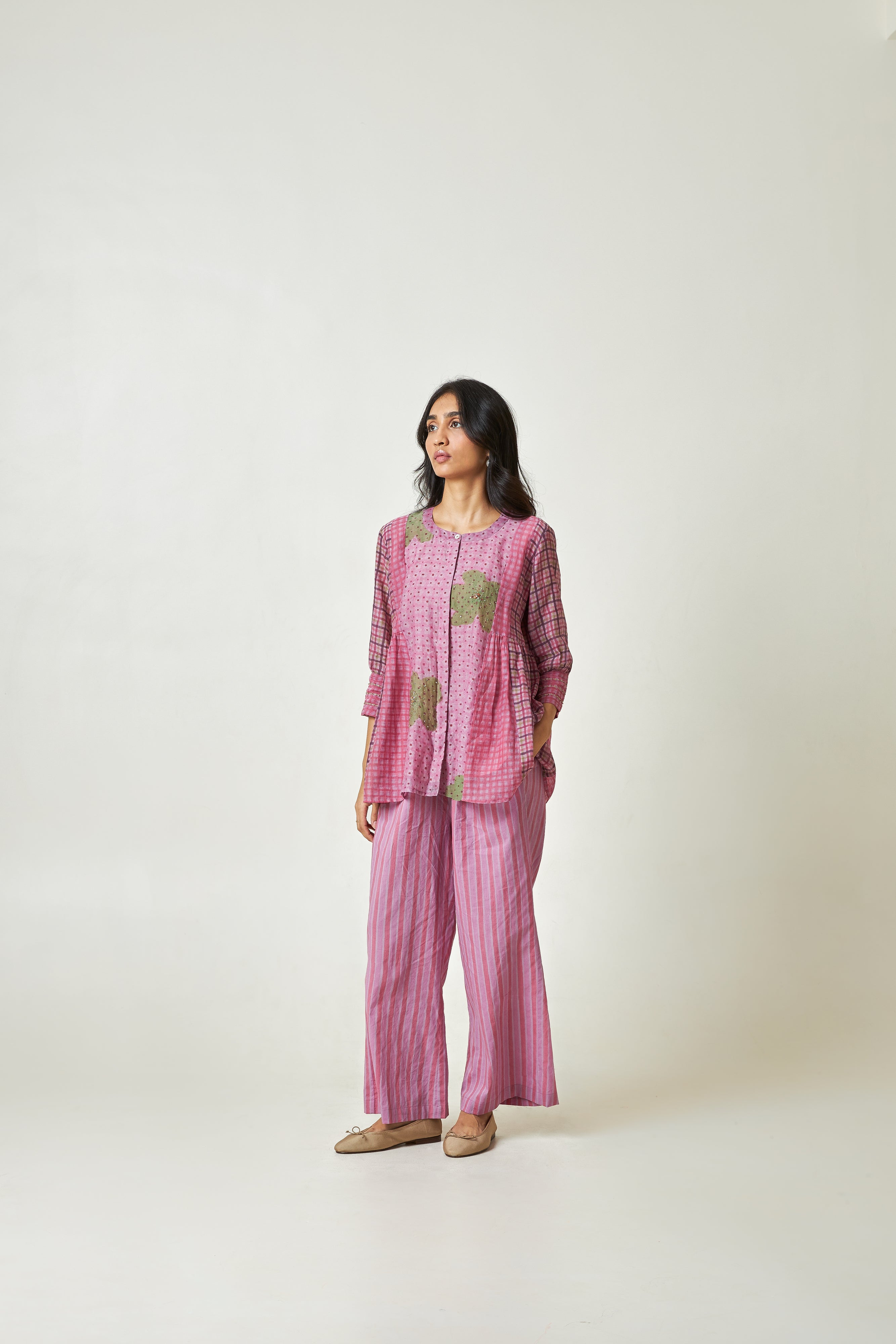 Holiday Mood Embroidered Co-ord Set