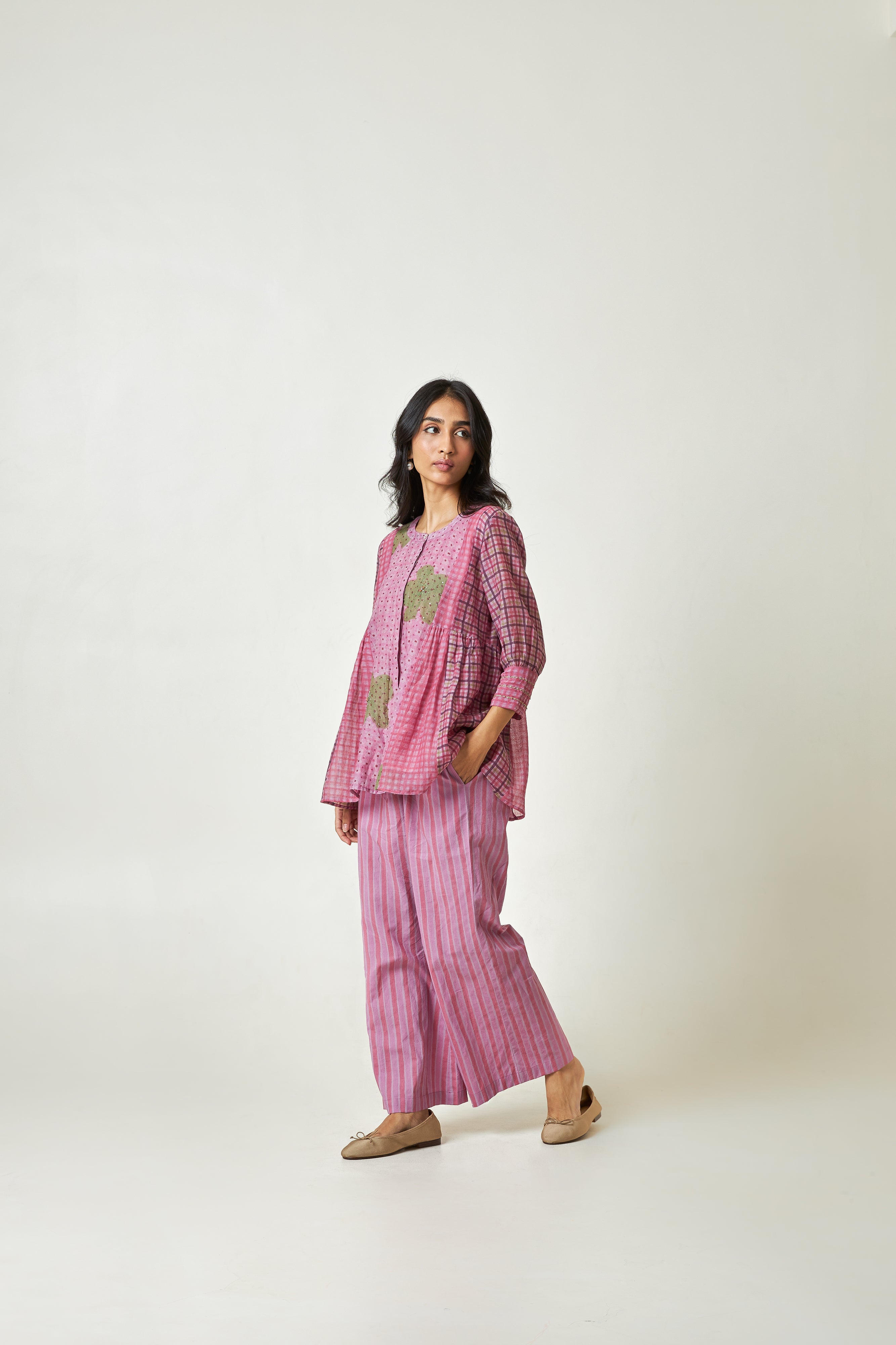 Holiday Mood Embroidered Co-ord Set