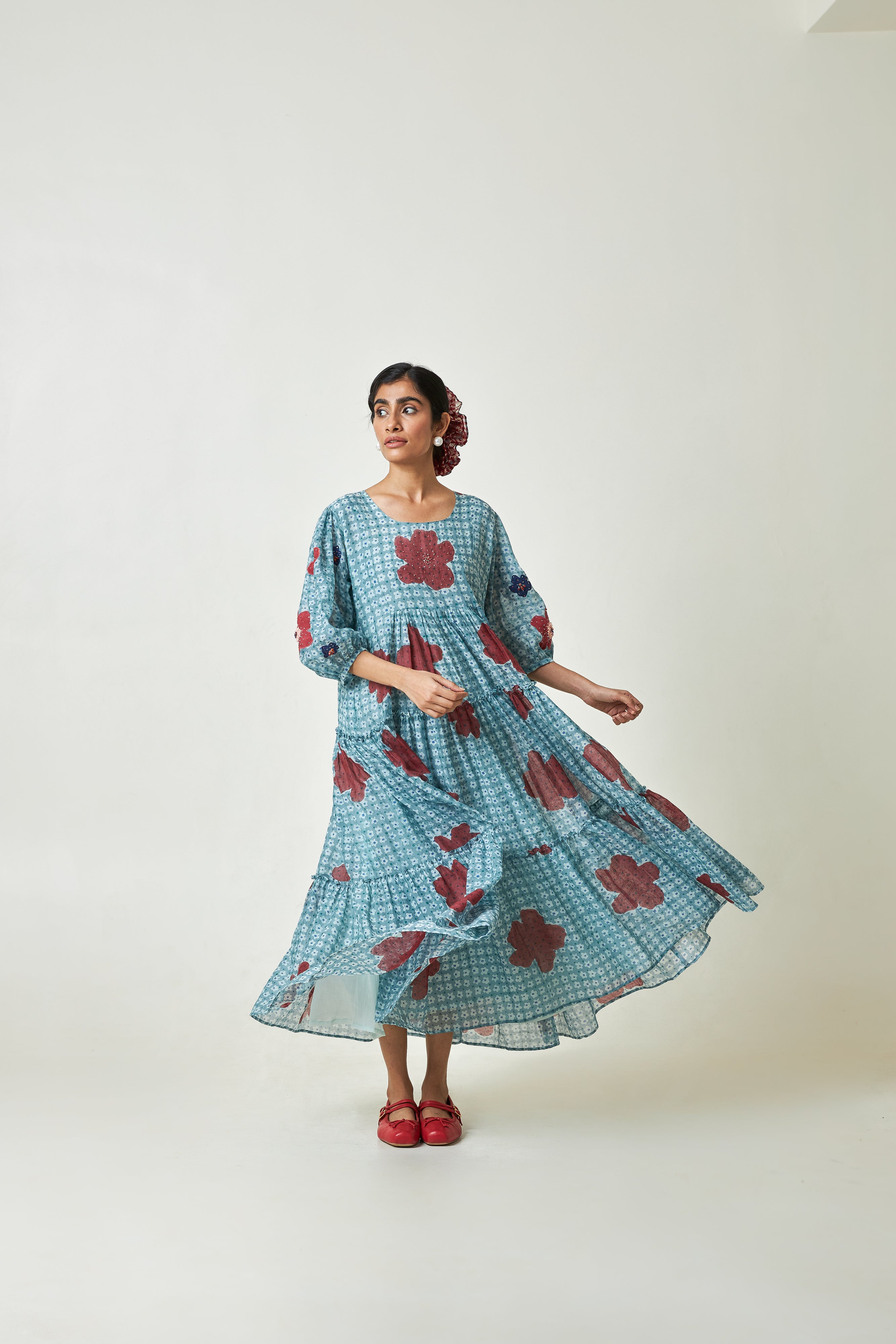 Seabreeze Block Printed Dress