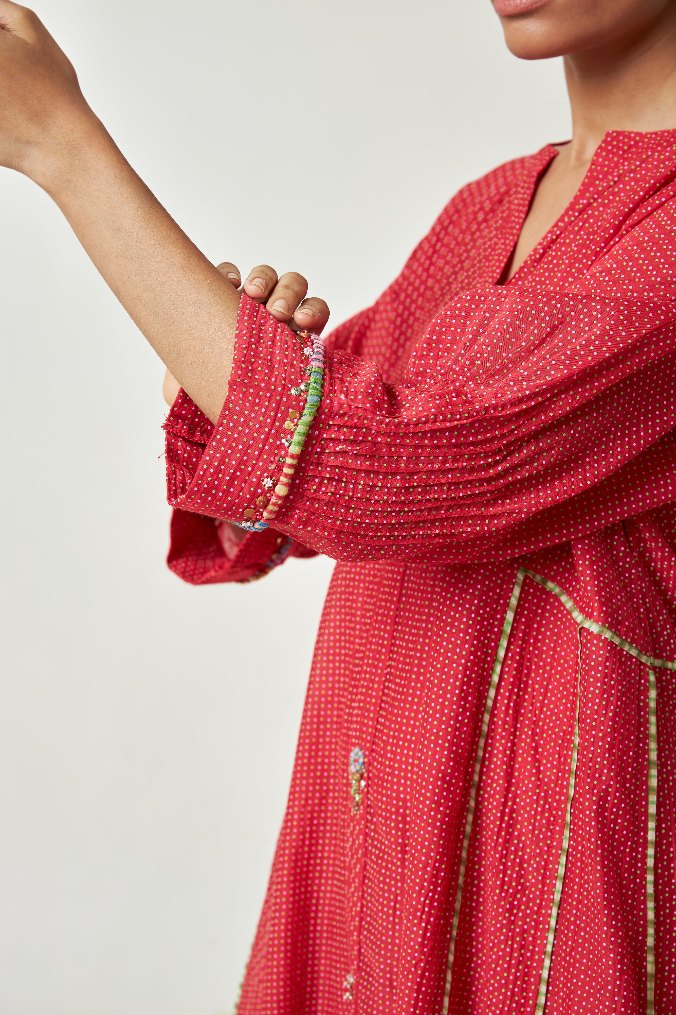 Cherry Haze Embroidered Co-ord Set