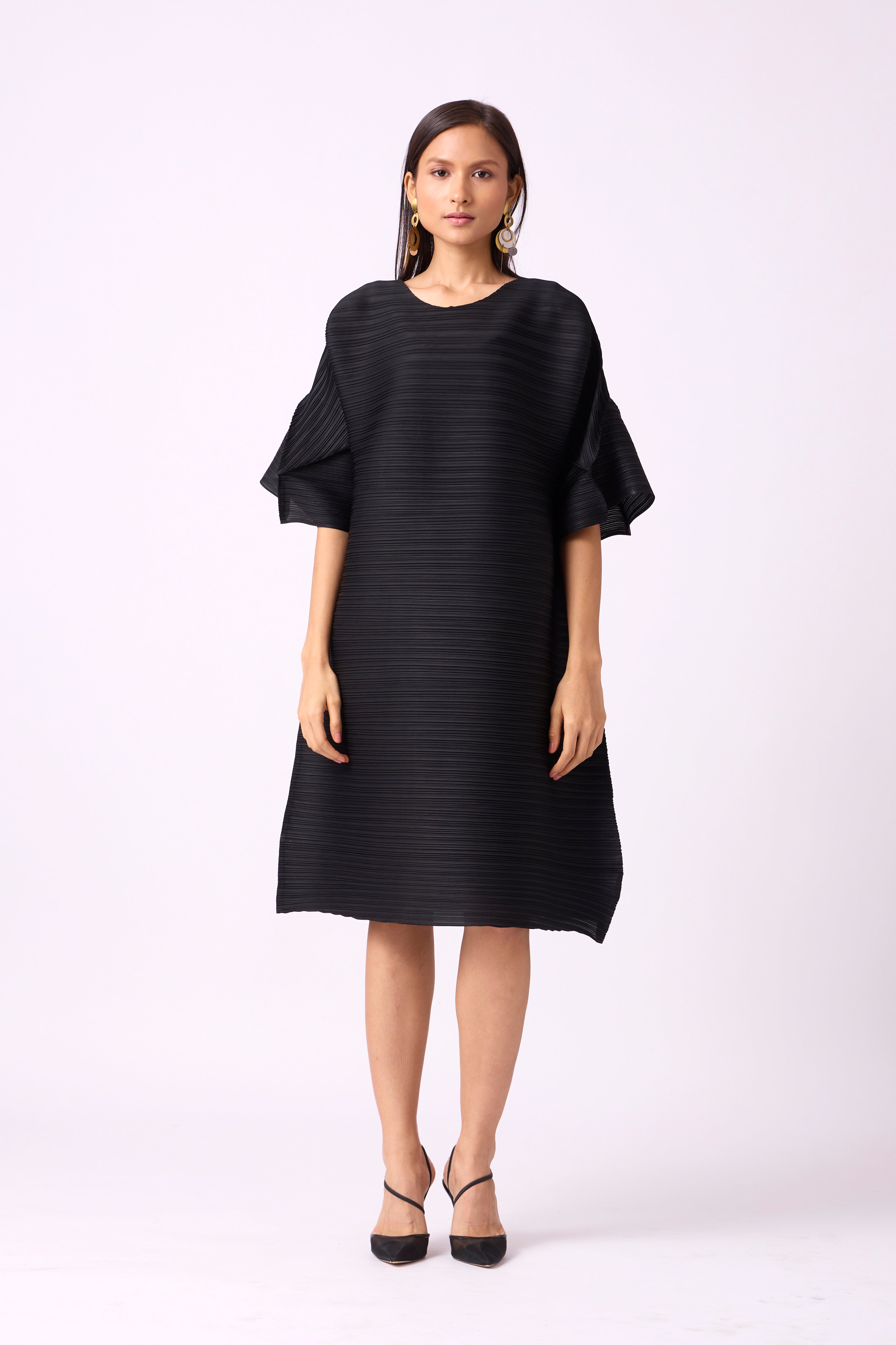 Paulina shop pleated dress