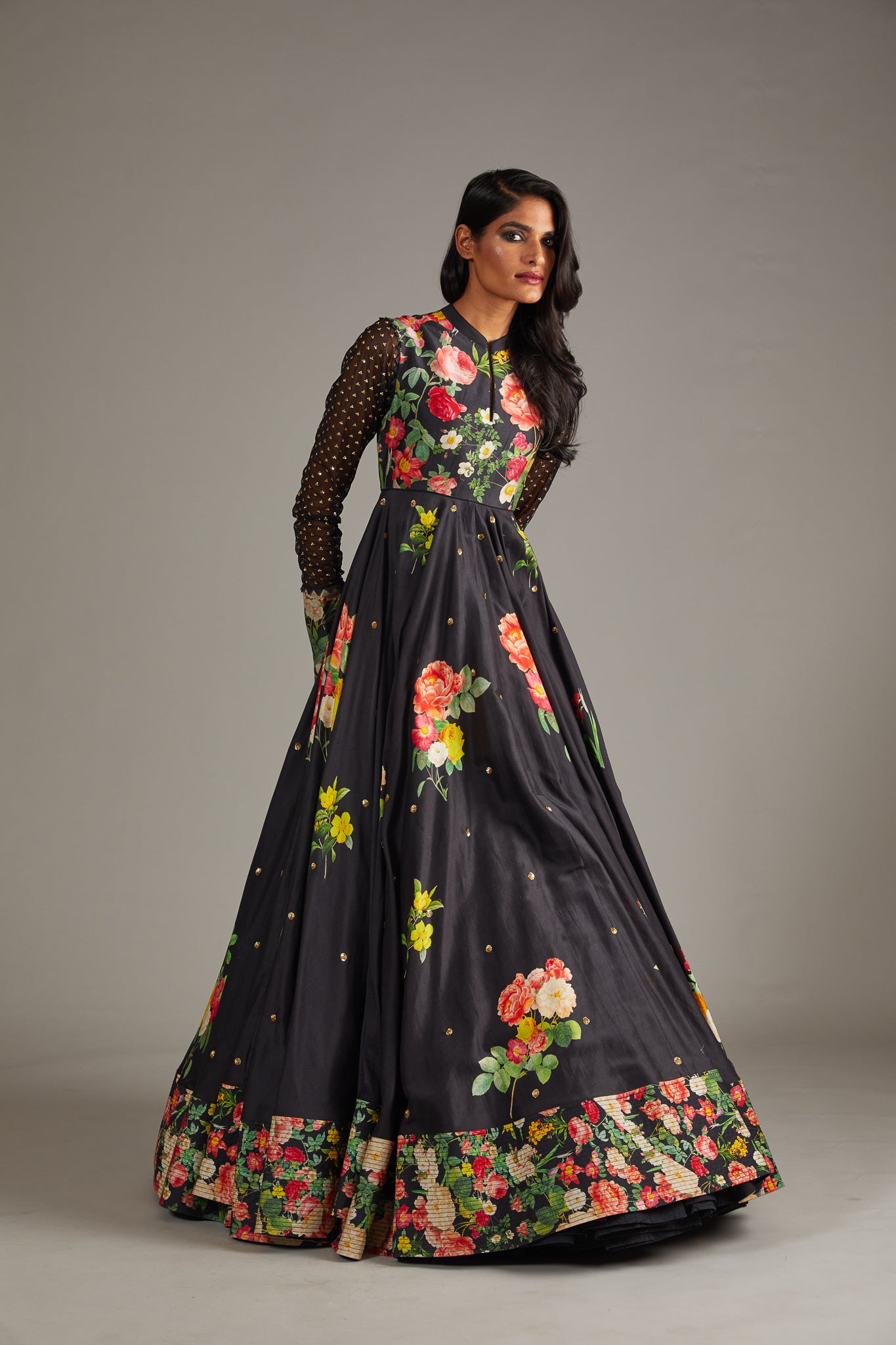 Floral Multicolour Anarkali Set