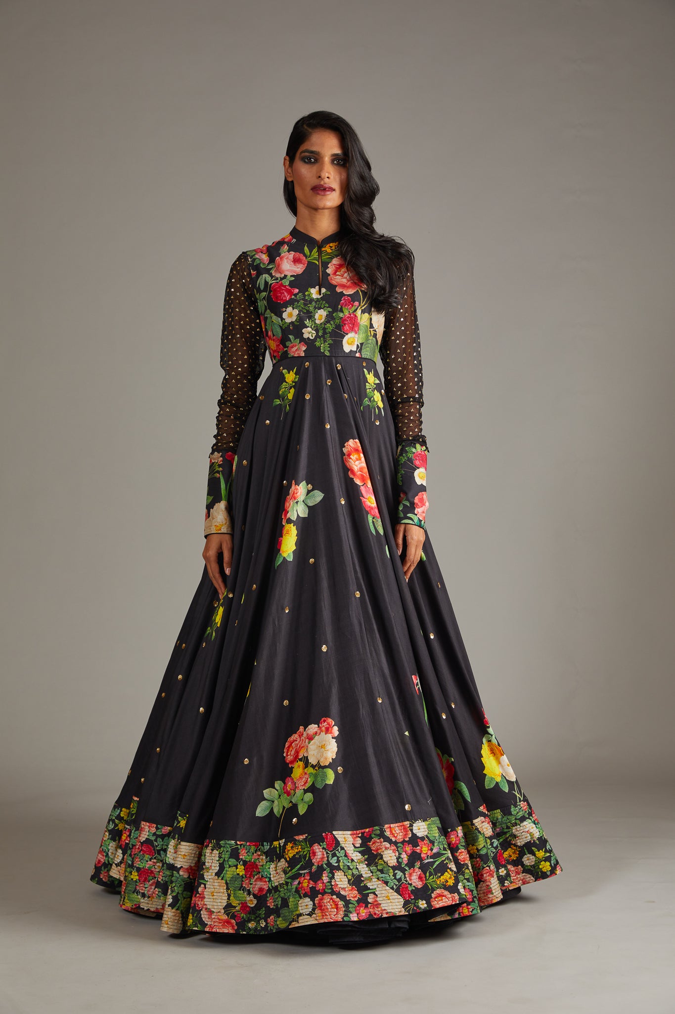 Floral Multicolour Anarkali Set