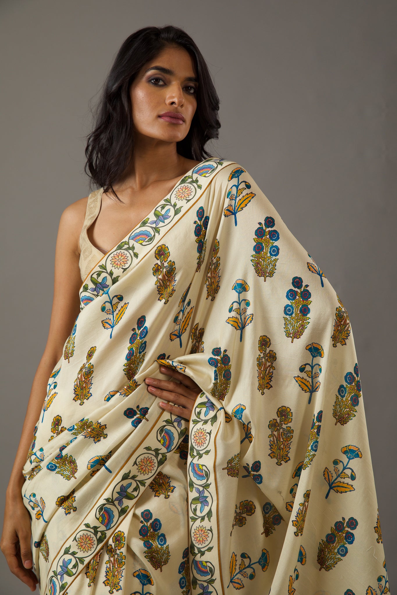 Rohit Bal Silk Chanderi Saree