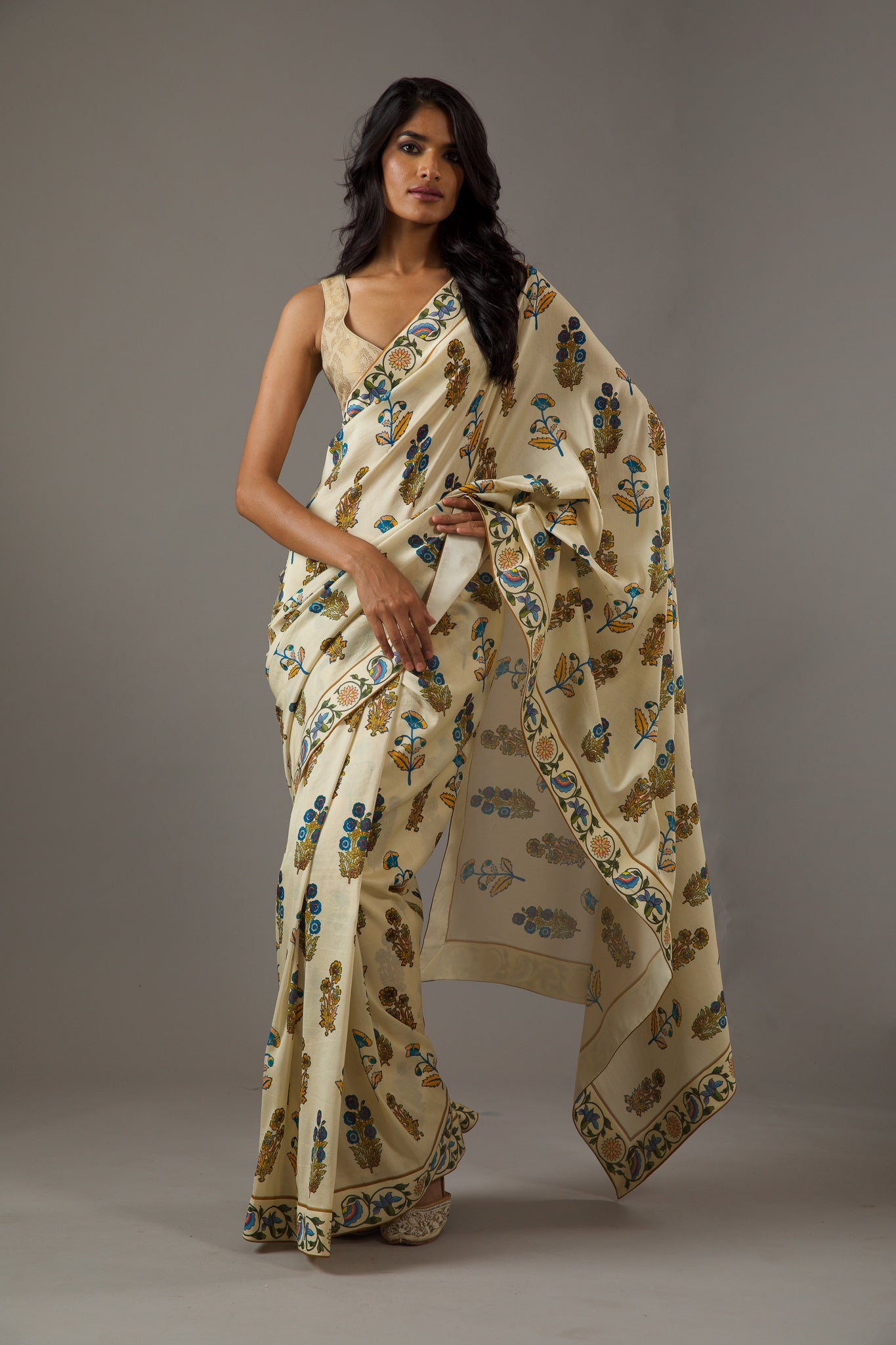 Rohit Bal Silk Chanderi Saree