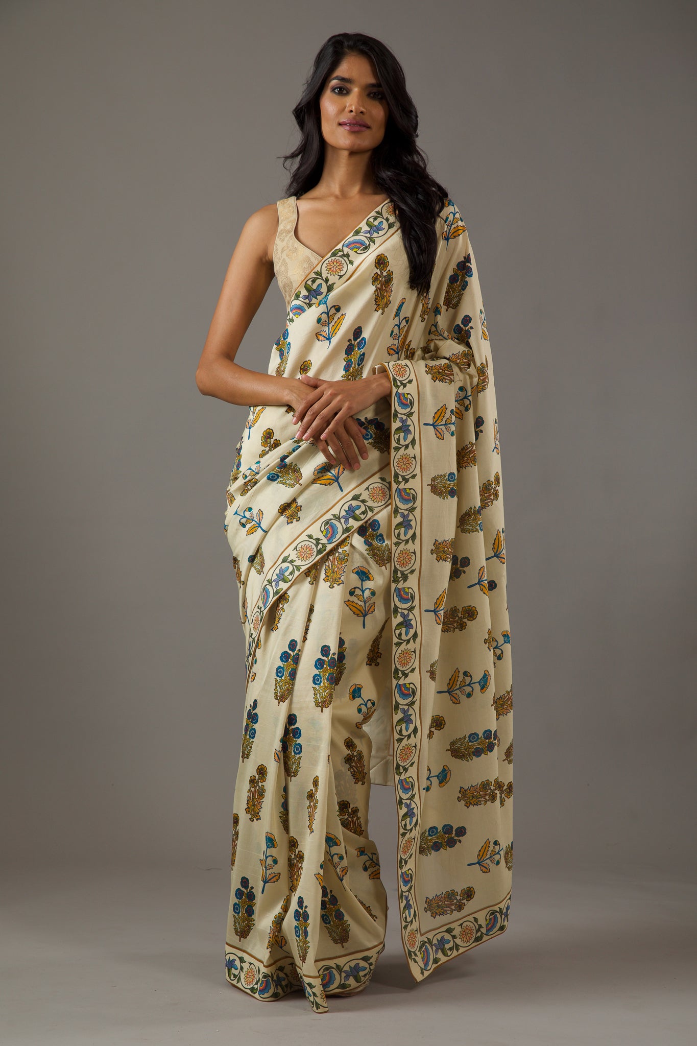 Rohit Bal Silk Chanderi Saree