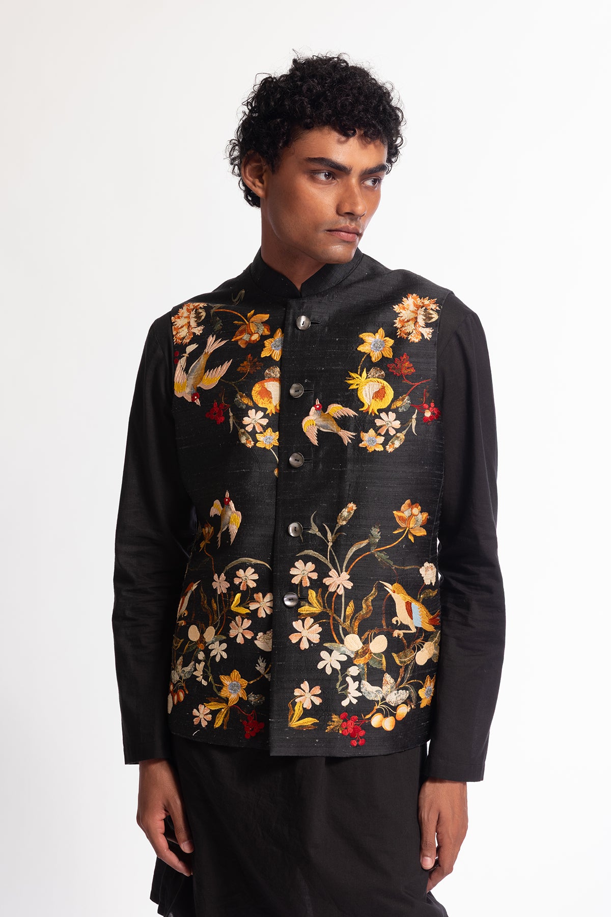 Floral Printed Bundi