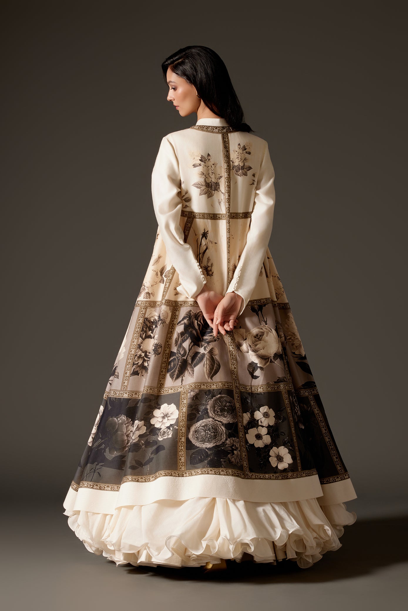 Chanderi Long Jacket For Women
