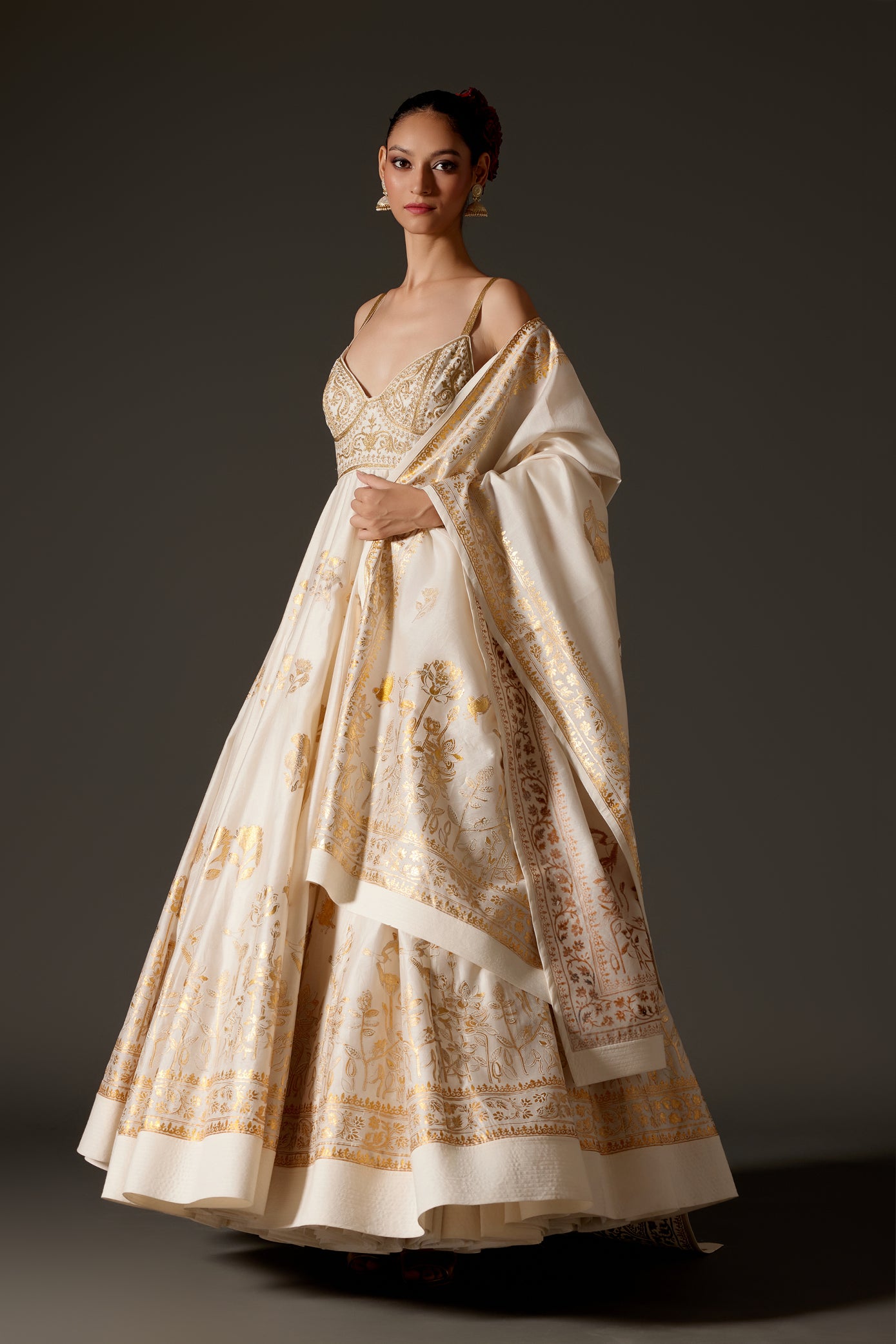 Chander Anarkali Set With Dupatta