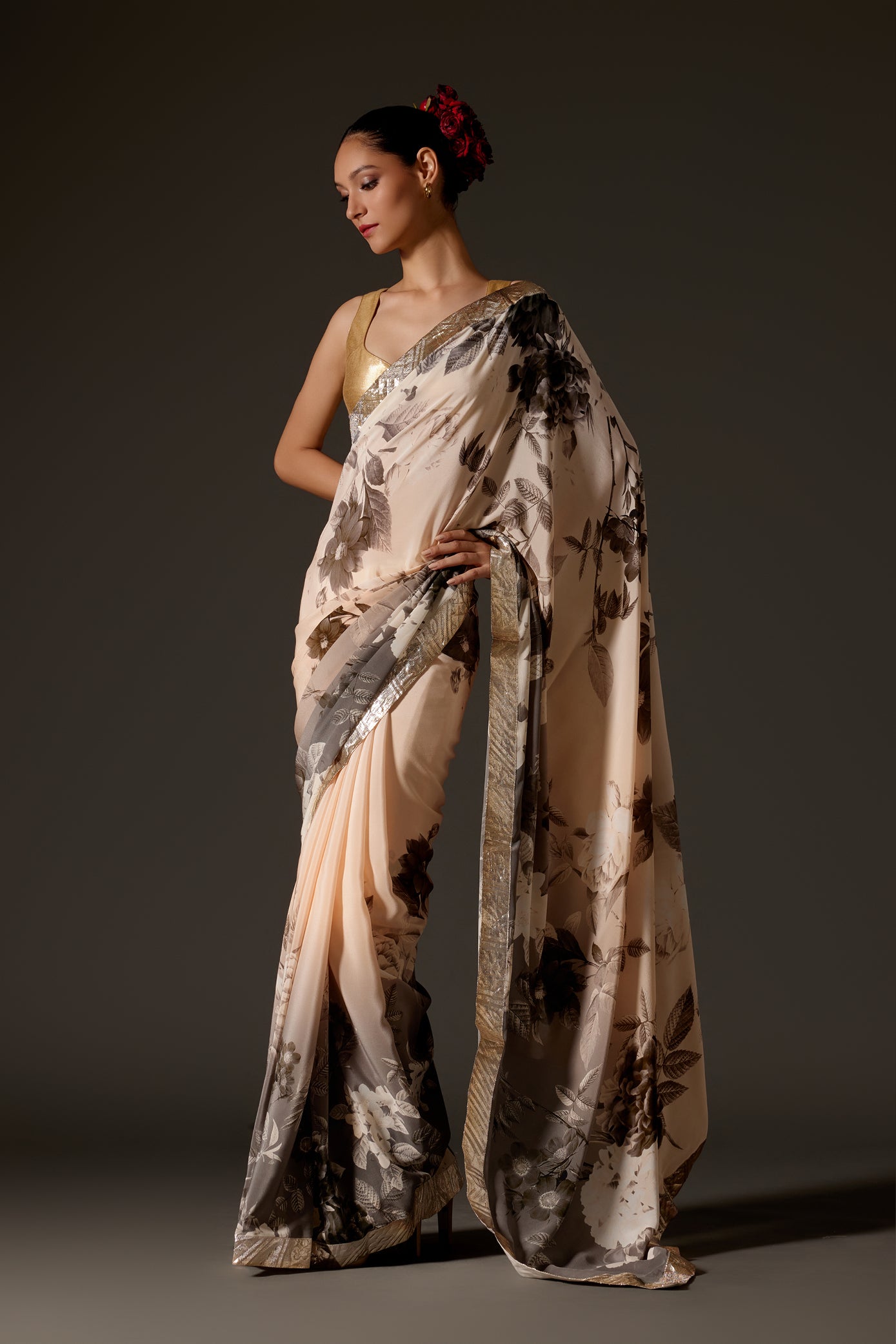 Elegant Crepe Saree